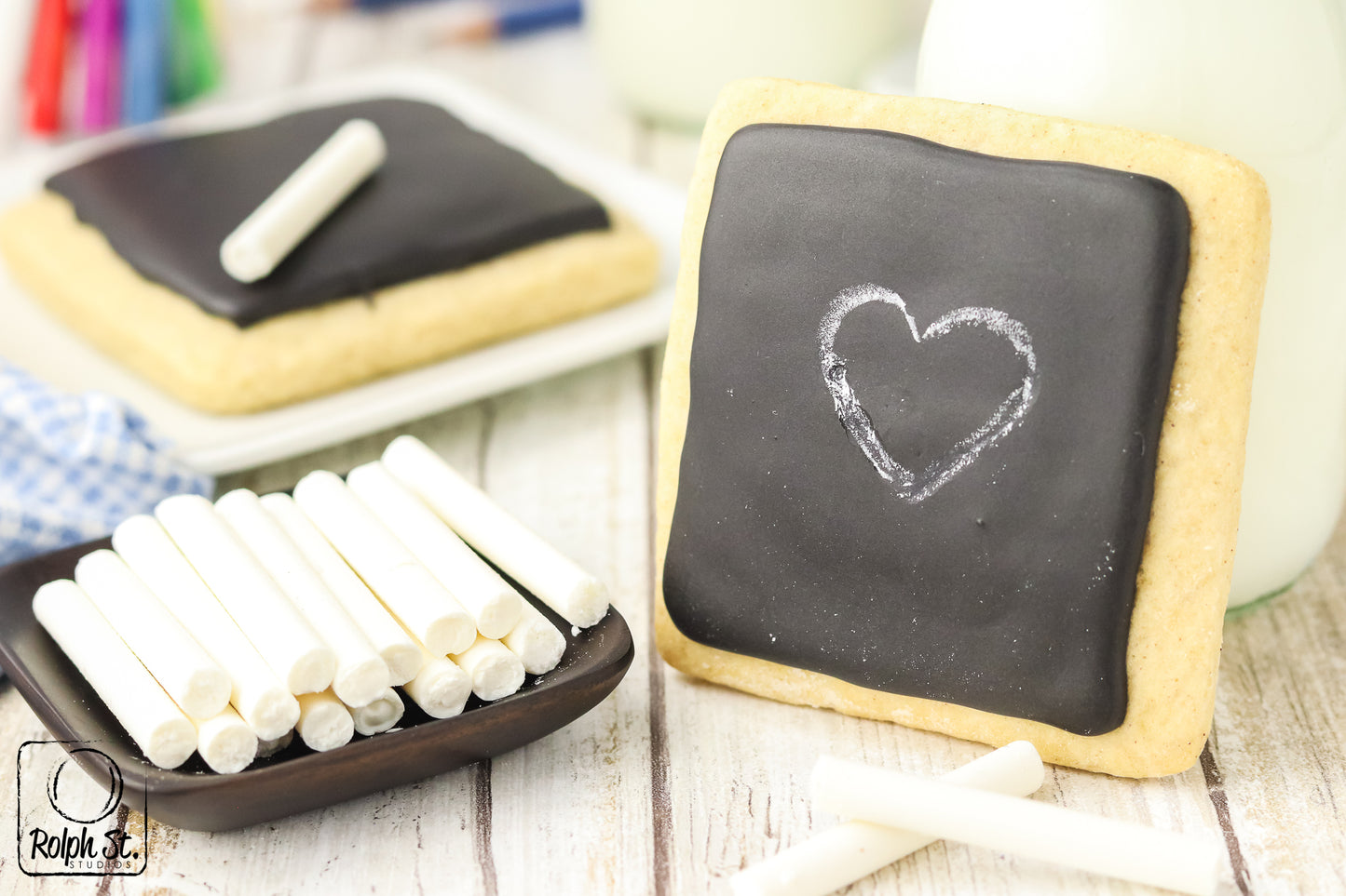 Exclusive Chalkboard Cookies with Edible Chalk