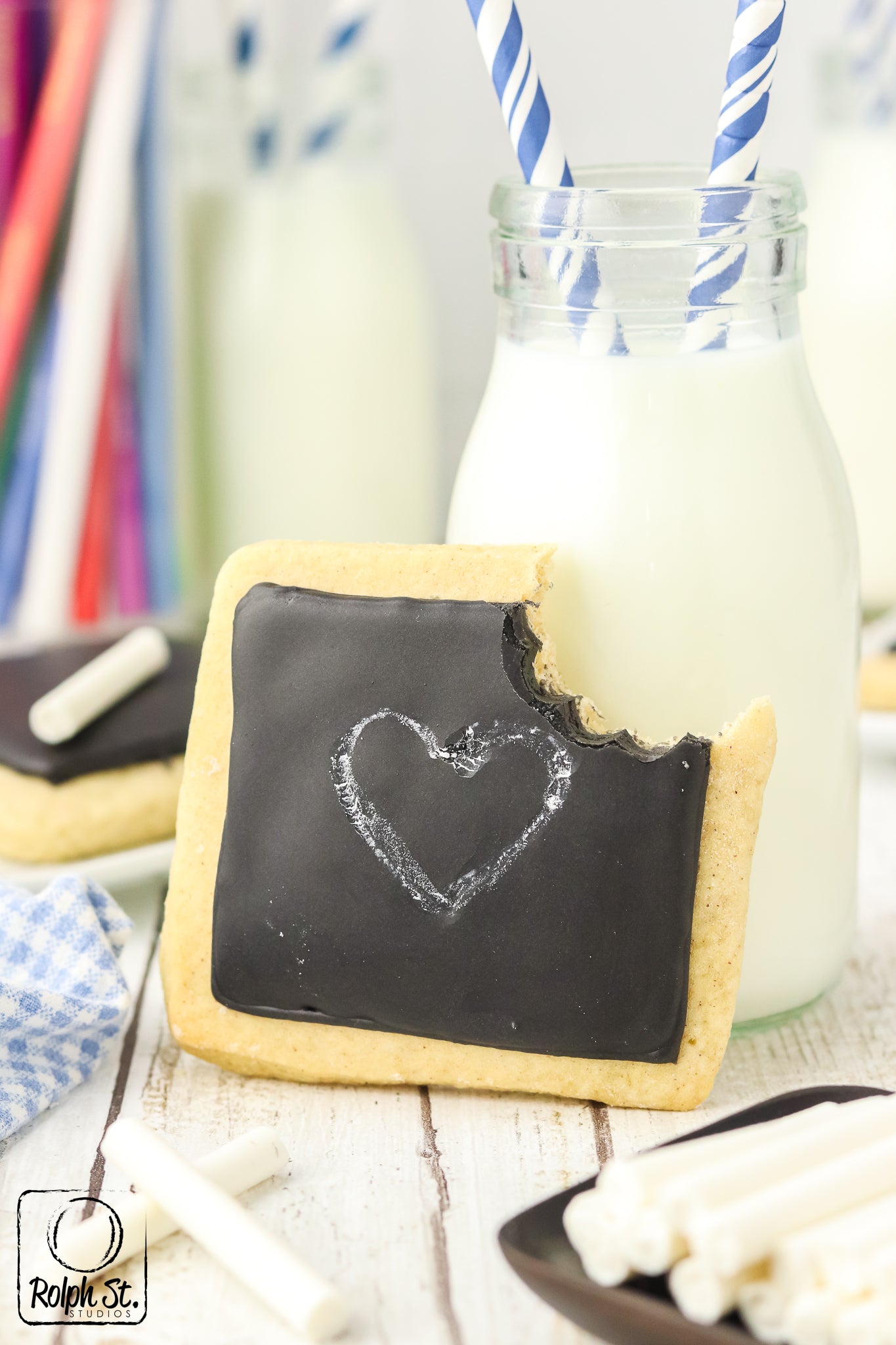 Exclusive Chalkboard Cookies with Edible Chalk