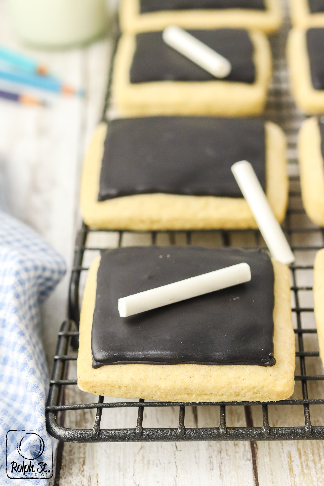 Exclusive Chalkboard Cookies with Edible Chalk
