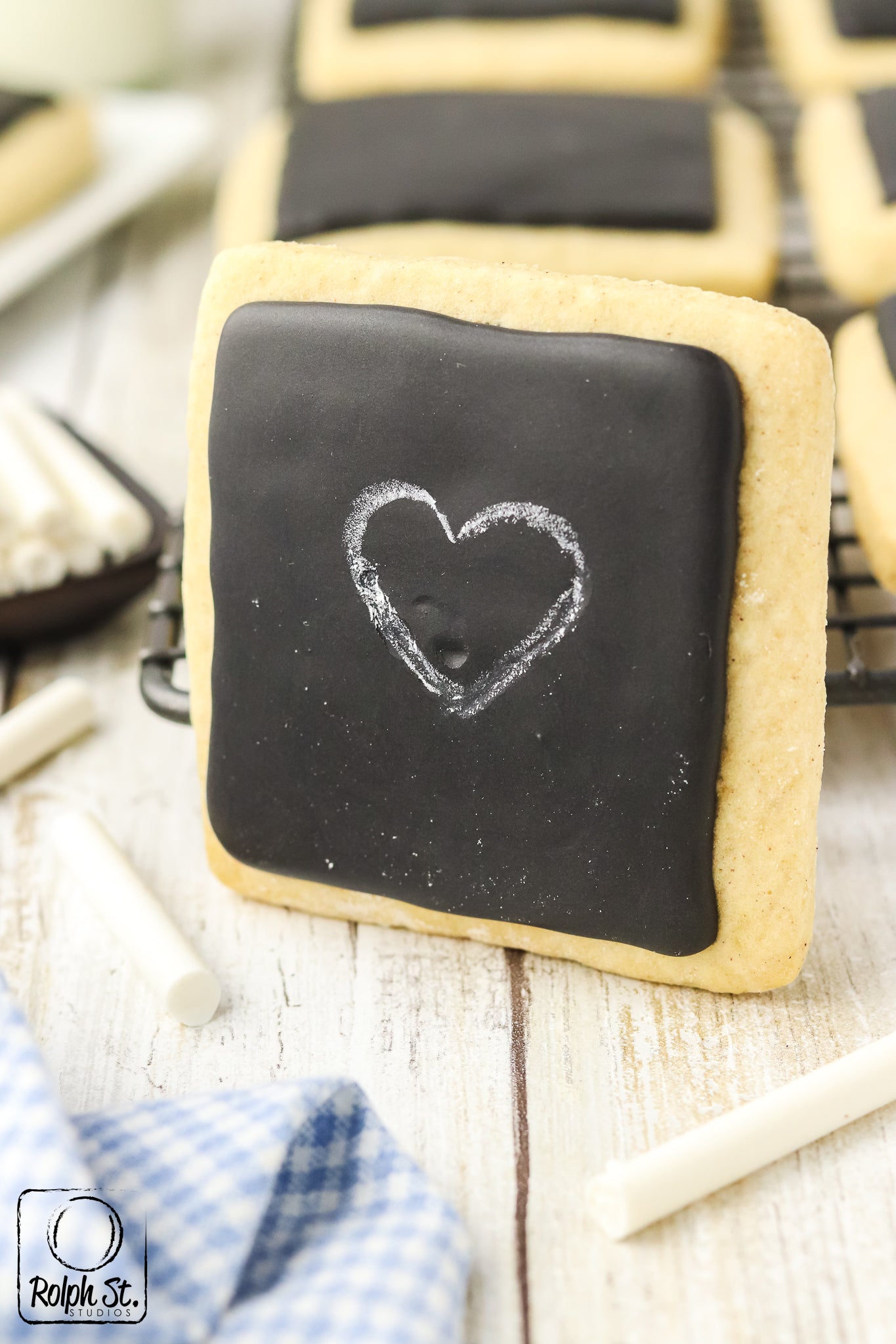 Exclusive Chalkboard Cookies with Edible Chalk