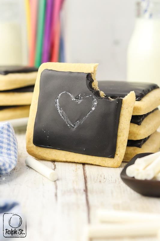 Exclusive Chalkboard Cookies with Edible Chalk