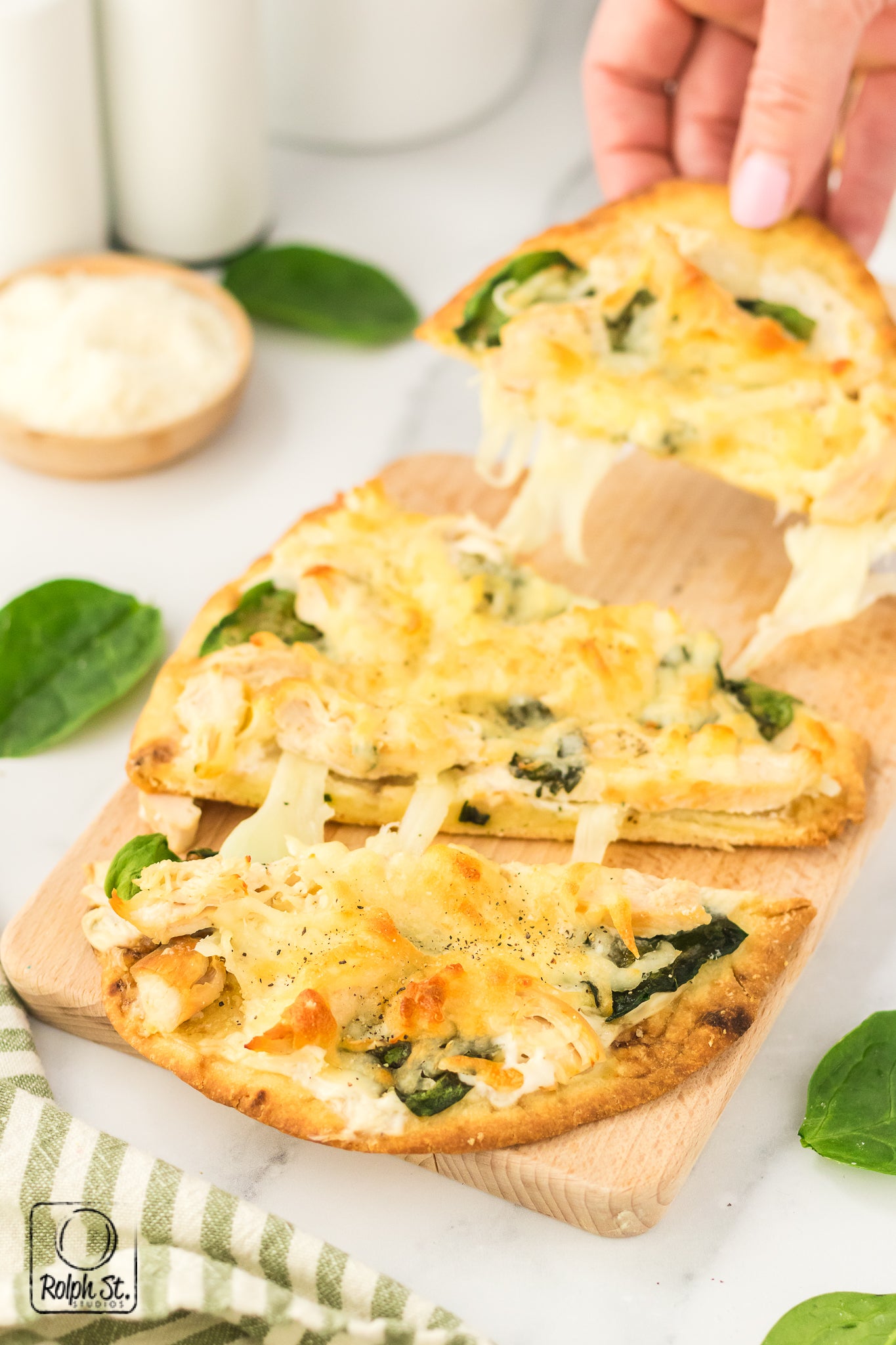 Recreation: Chicken Alfredo Flatbread