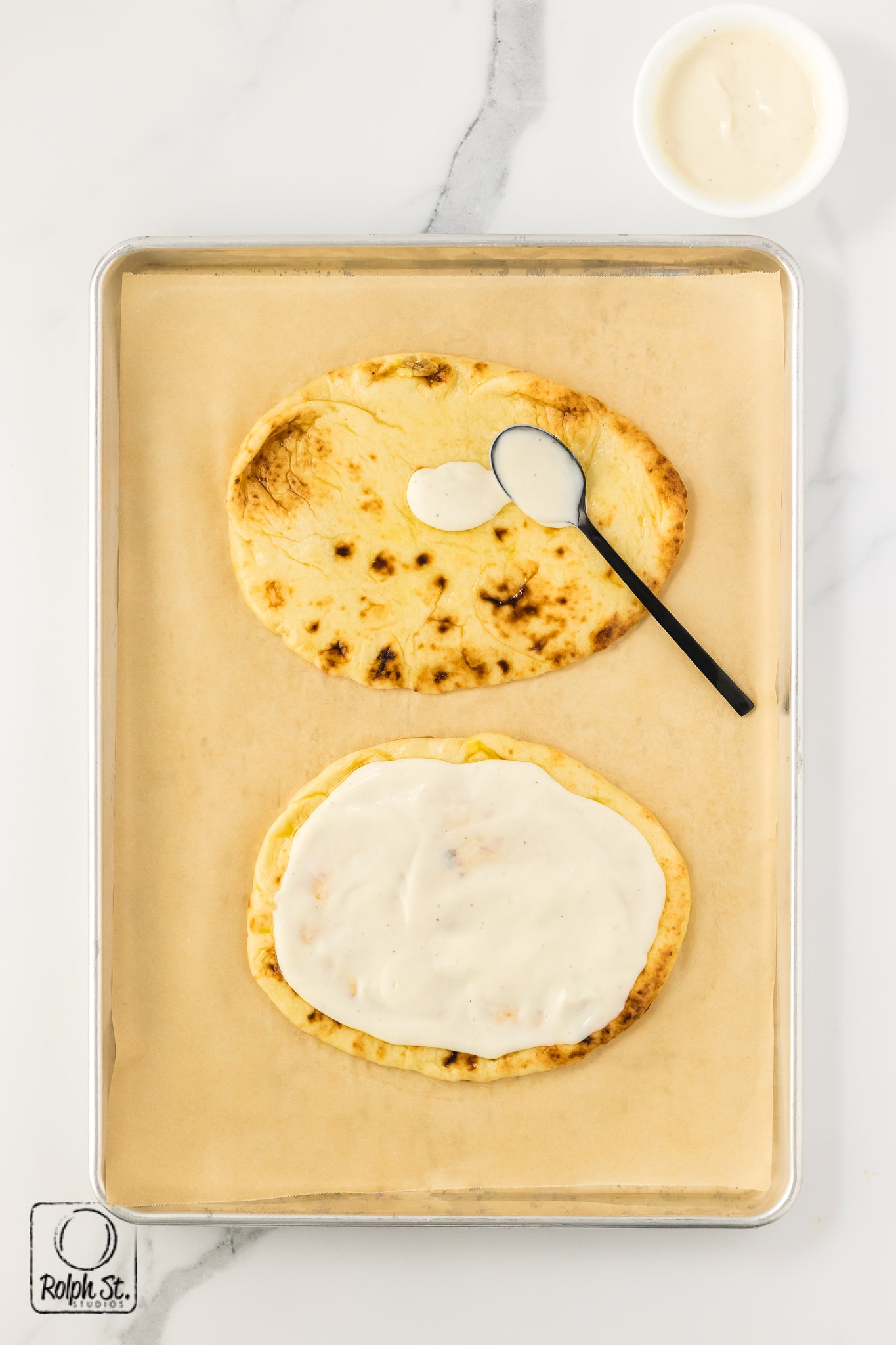Recreation: Chicken Alfredo Flatbread