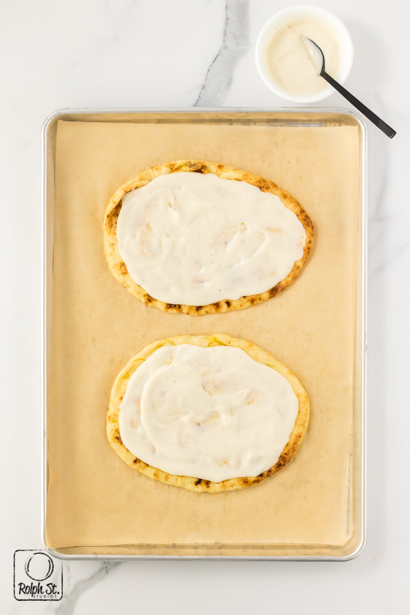 Recreation: Chicken Alfredo Flatbread
