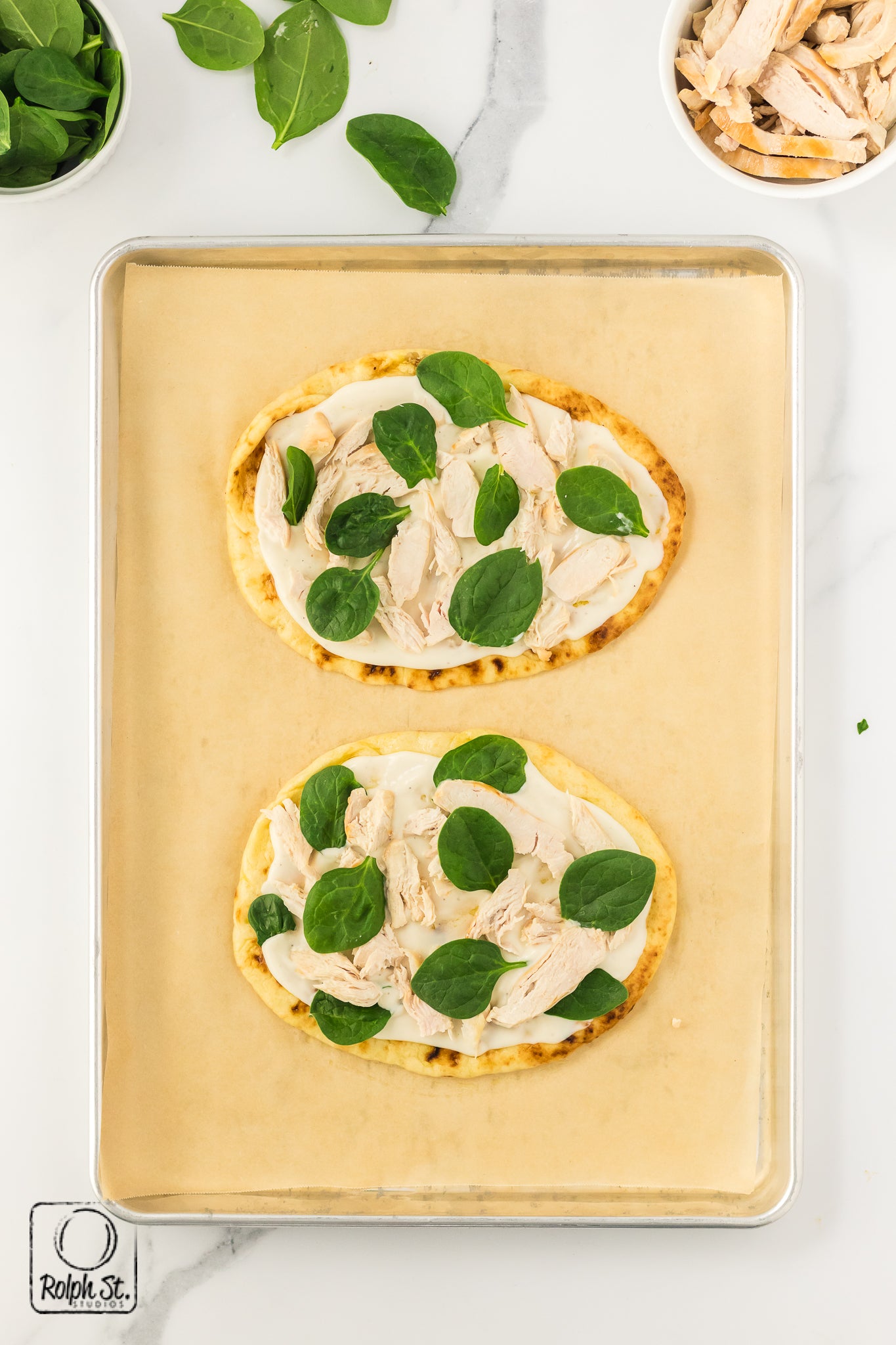 Recreation: Chicken Alfredo Flatbread