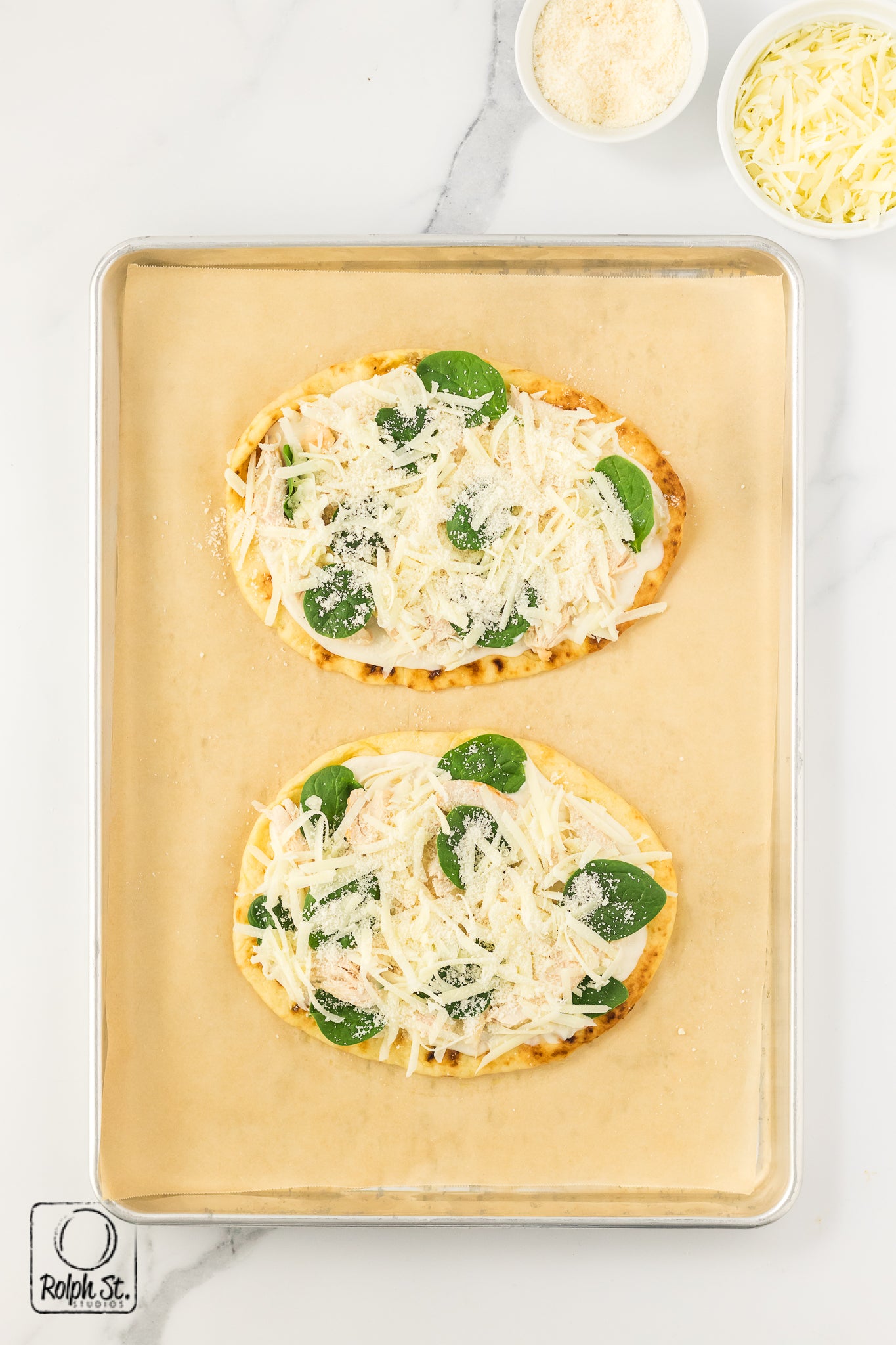 Recreation: Chicken Alfredo Flatbread