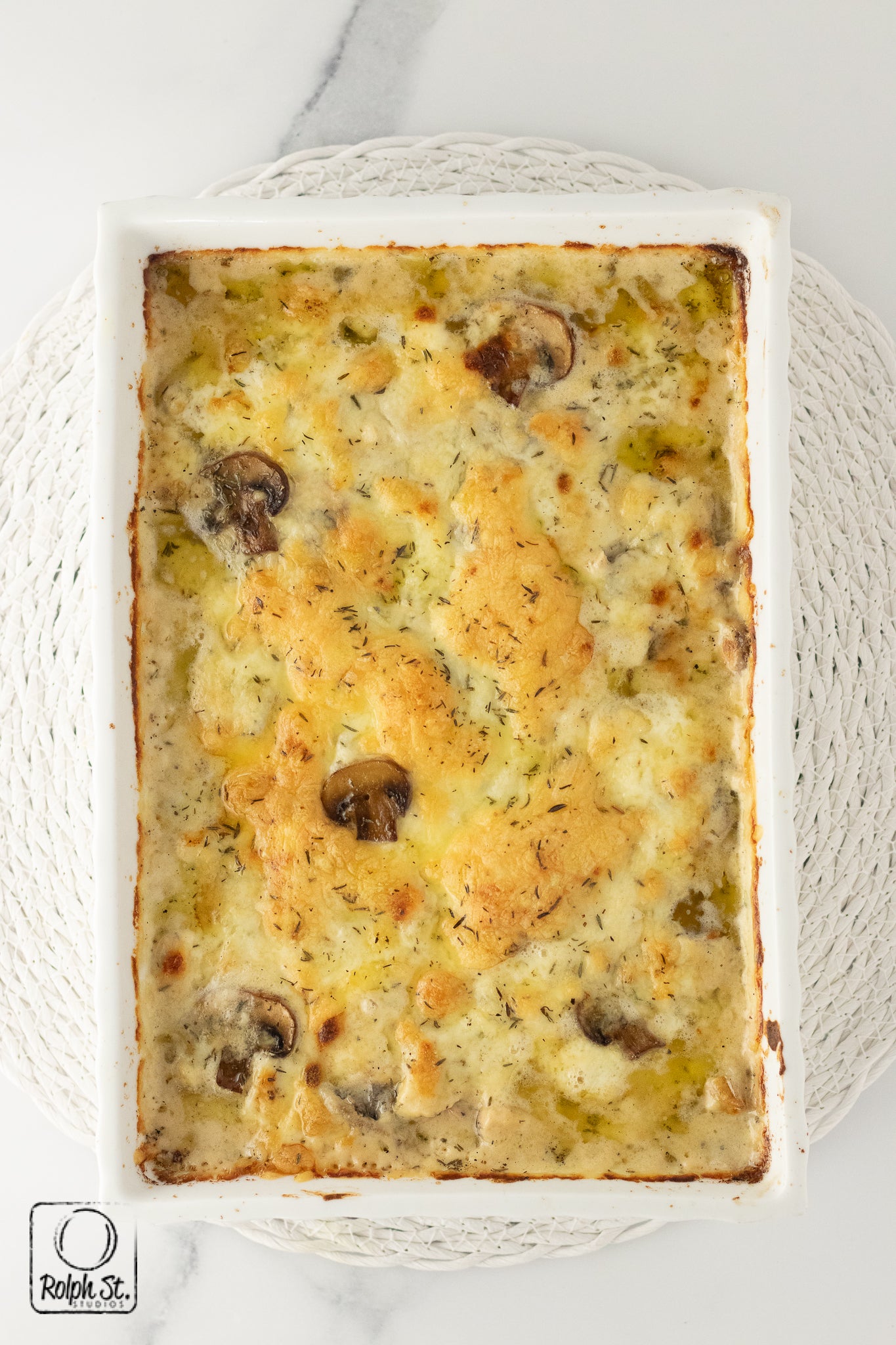 Recreation: Keto Garlic Chicken Mushroom Casserole