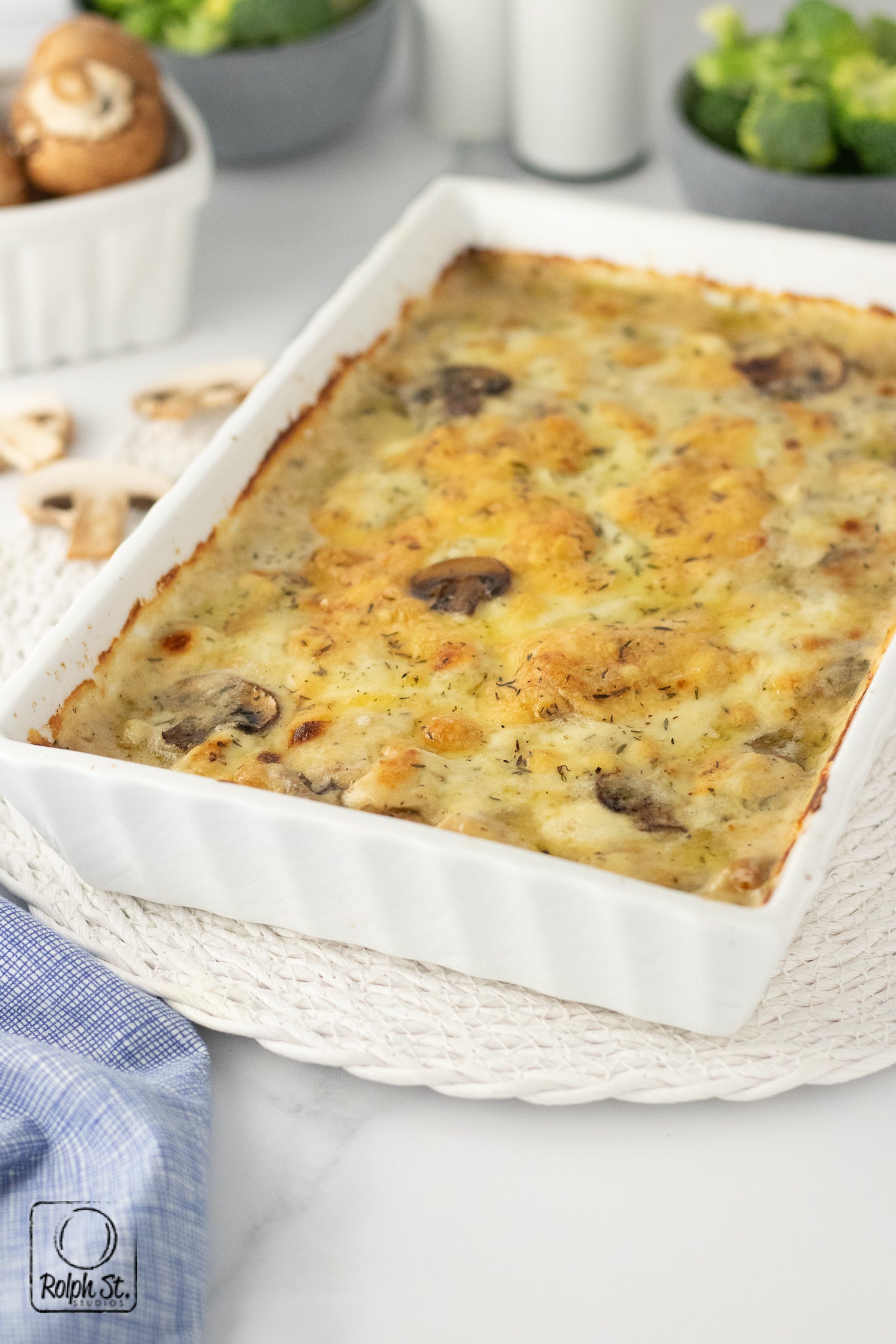Recreation: Keto Garlic Chicken Mushroom Casserole