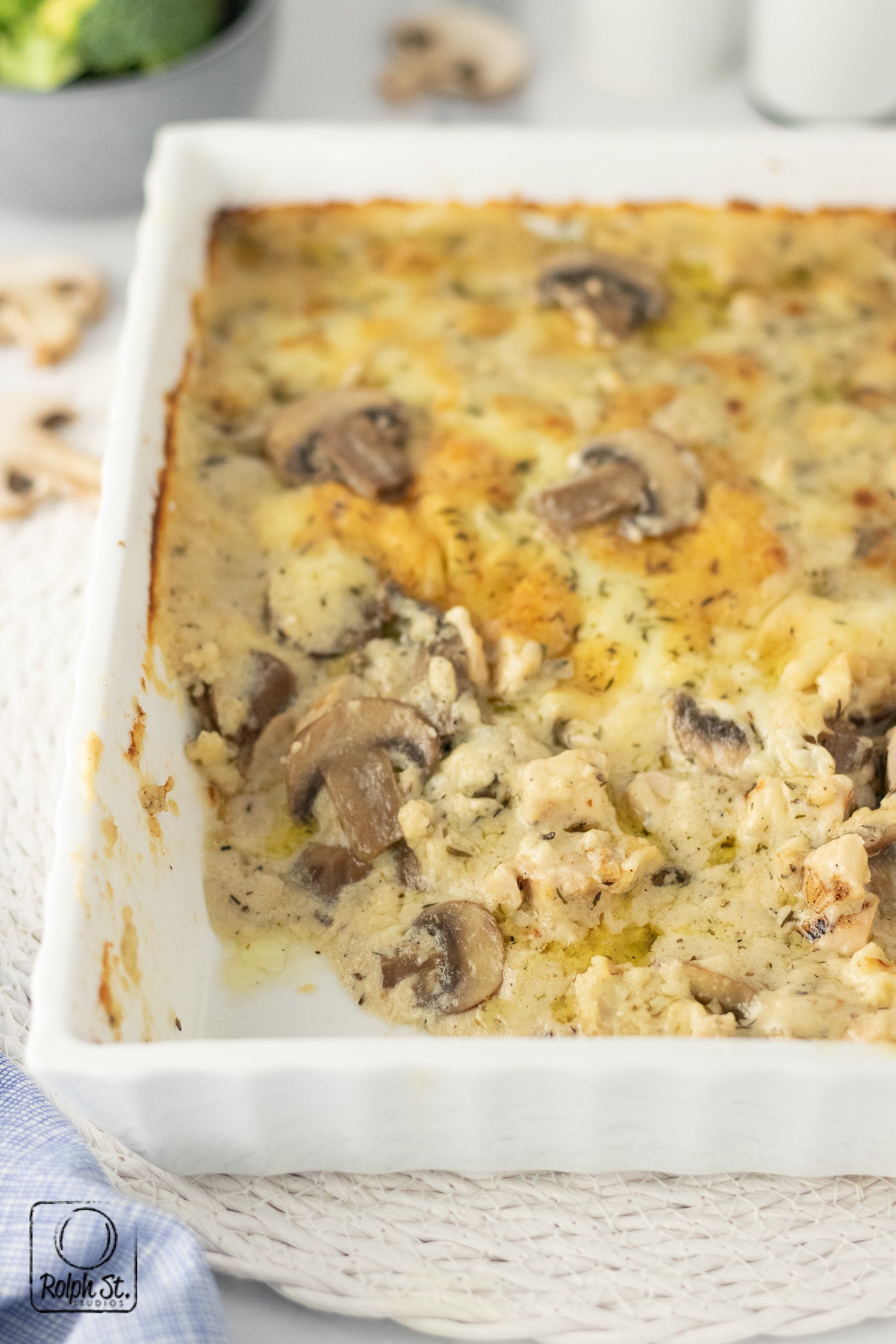 Recreation: Keto Garlic Chicken Mushroom Casserole