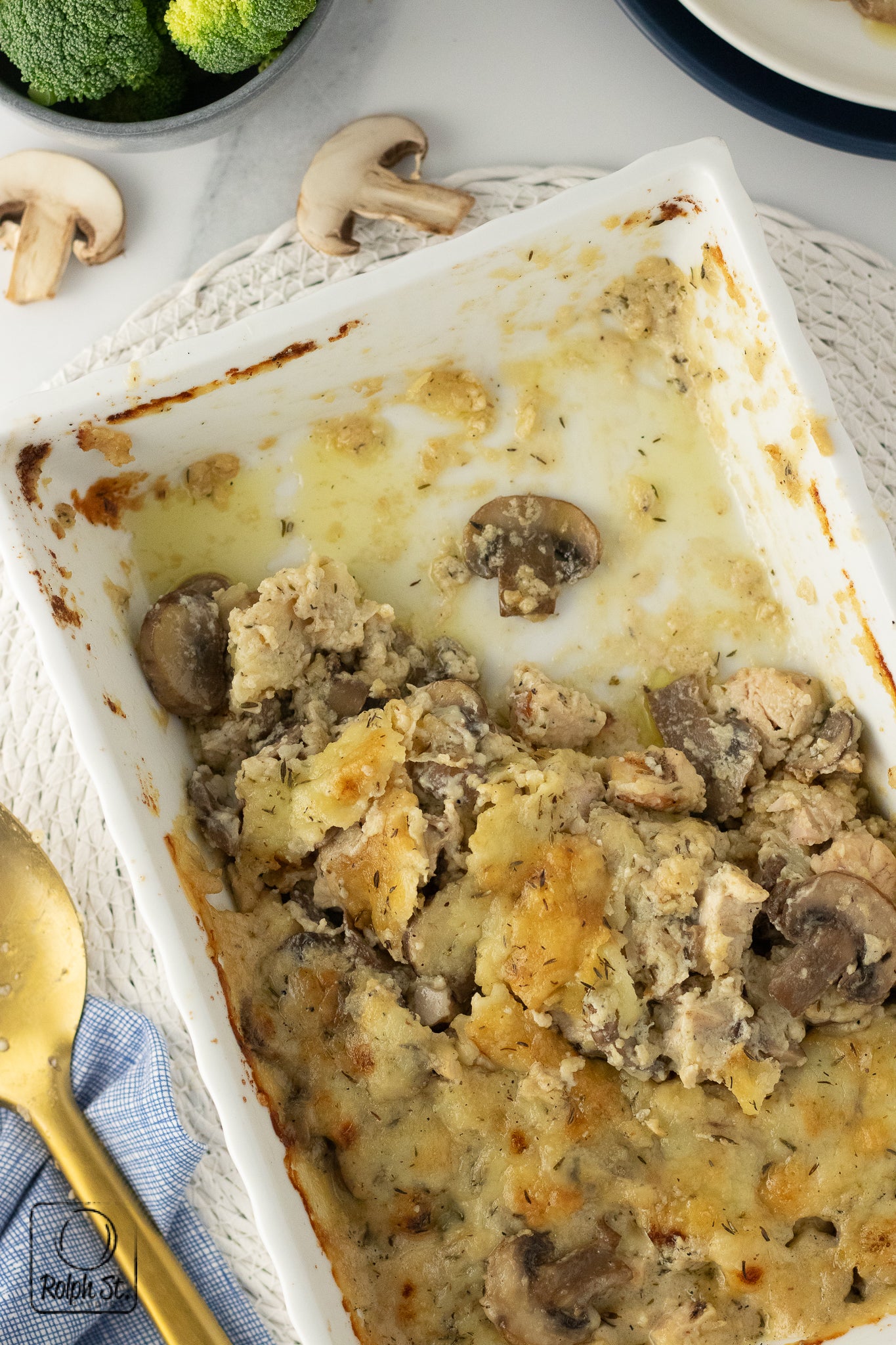 Recreation: Keto Garlic Chicken Mushroom Casserole