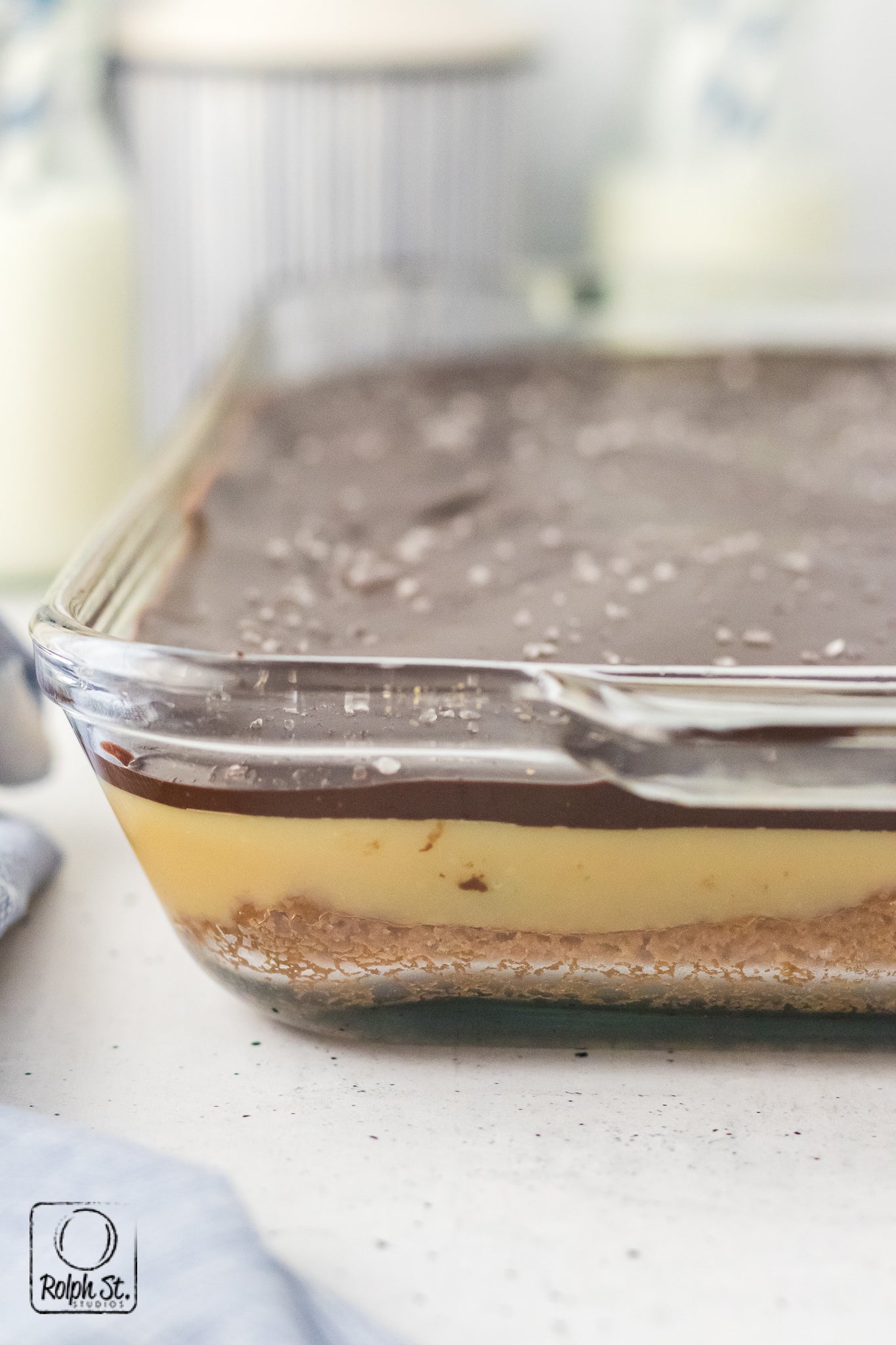 Exclusive Chocolate Chip Millionaire Bars