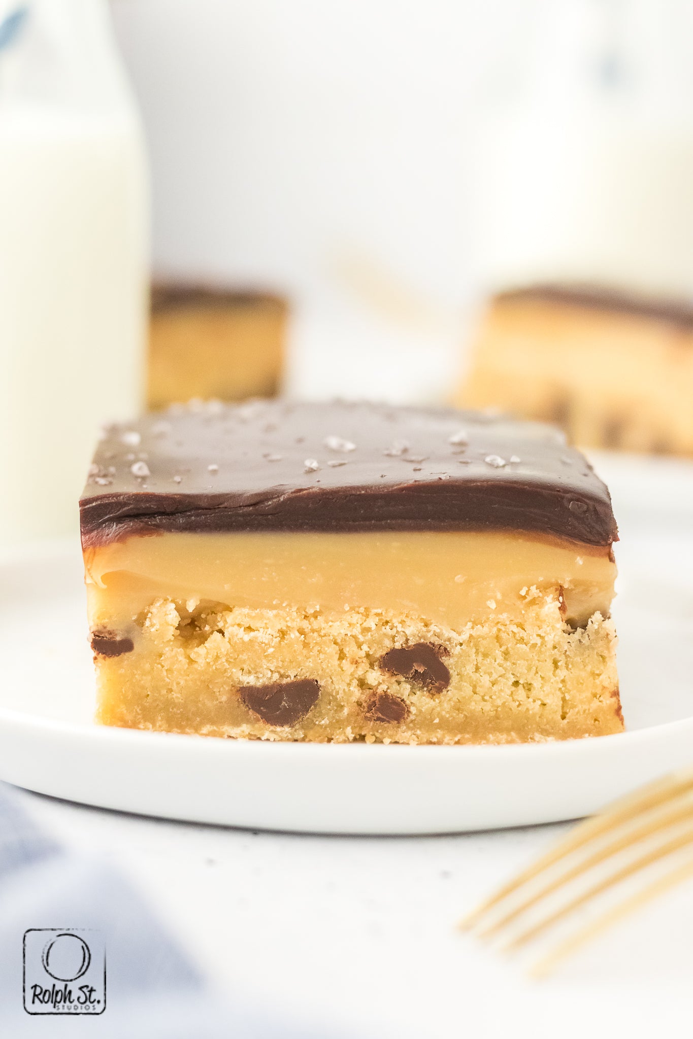 Exclusive Chocolate Chip Millionaire Bars