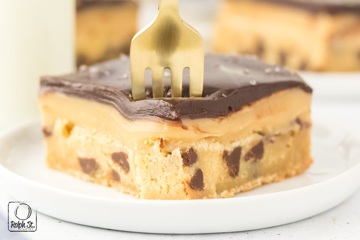 Exclusive Chocolate Chip Millionaire Bars