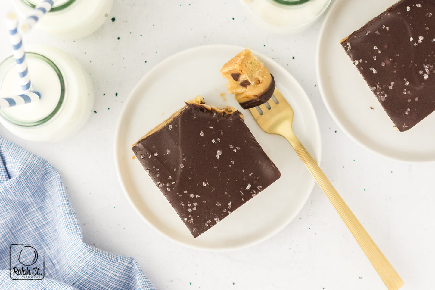 Exclusive Chocolate Chip Millionaire Bars