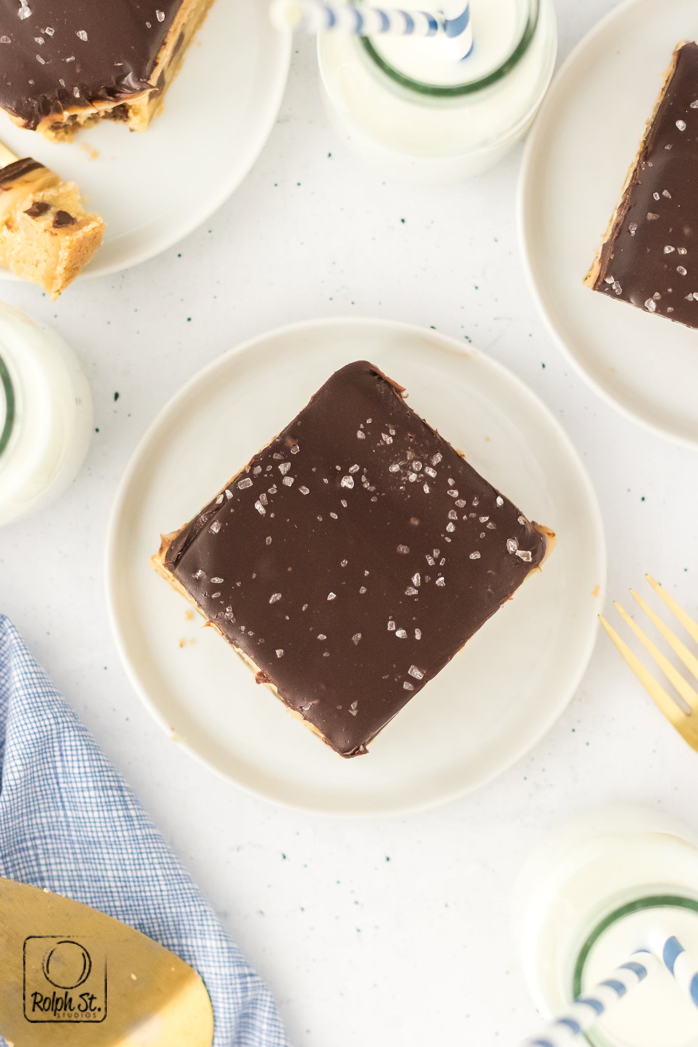 Exclusive Chocolate Chip Millionaire Bars