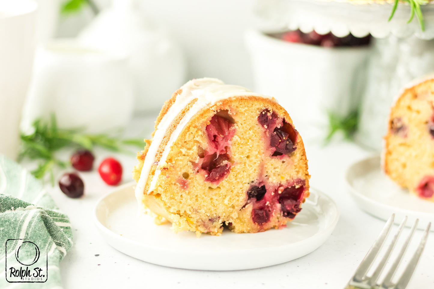 Exclusive Cranberry Bundt Cake with Orange Glaze