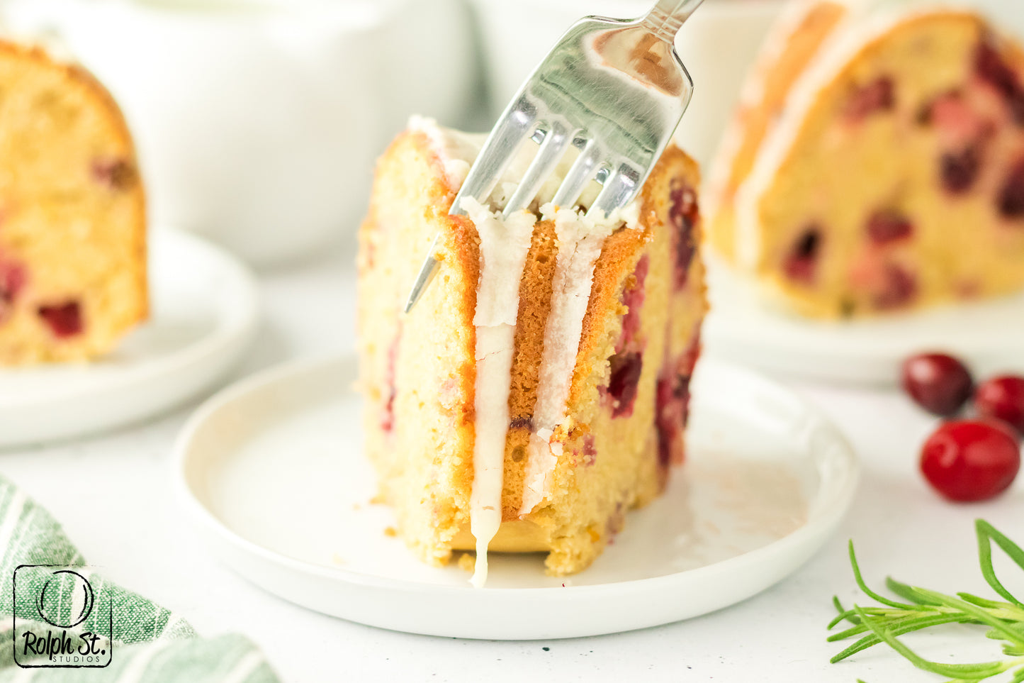 Exclusive Cranberry Bundt Cake with Orange Glaze