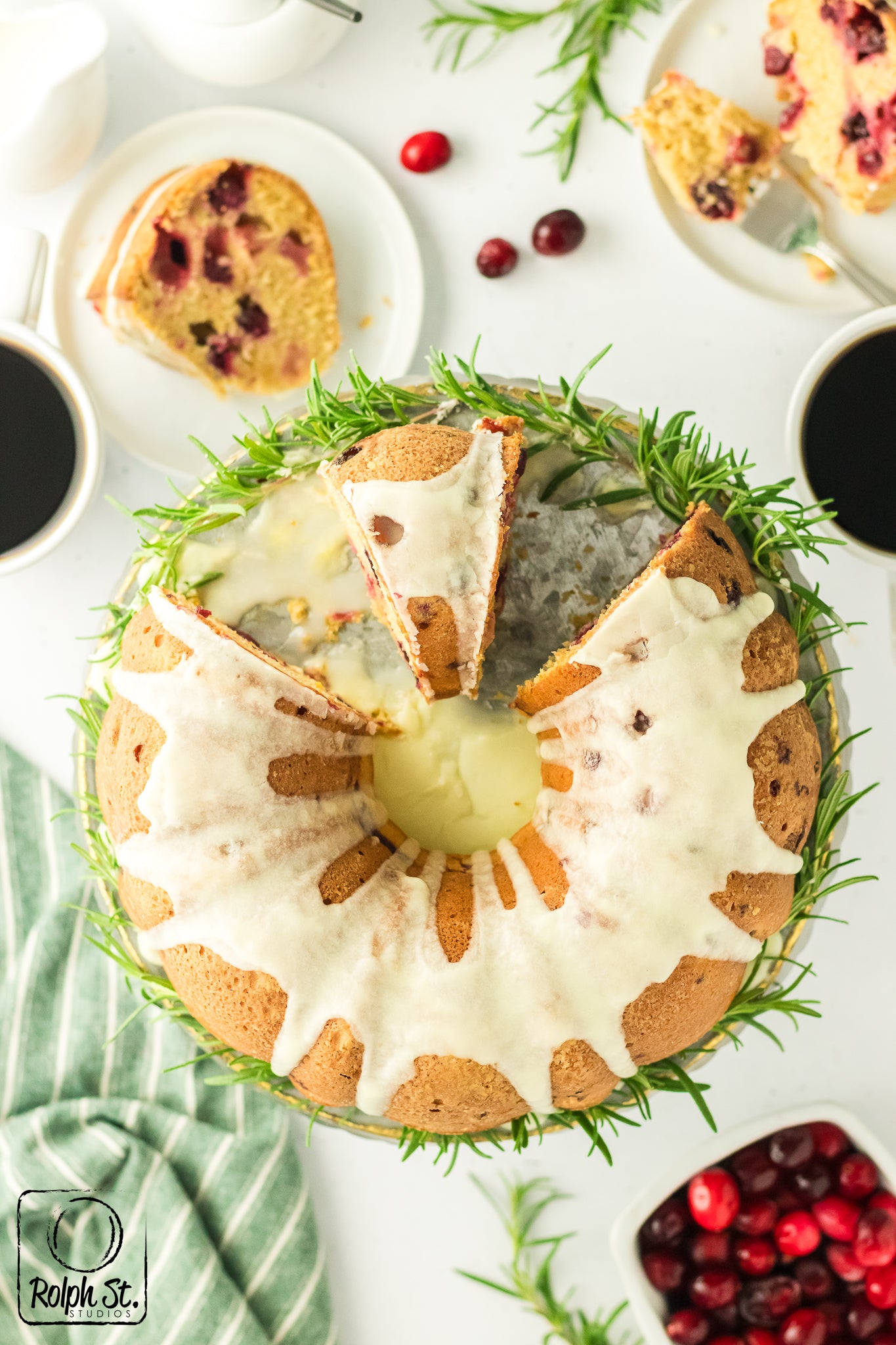 Exclusive Cranberry Bundt Cake with Orange Glaze
