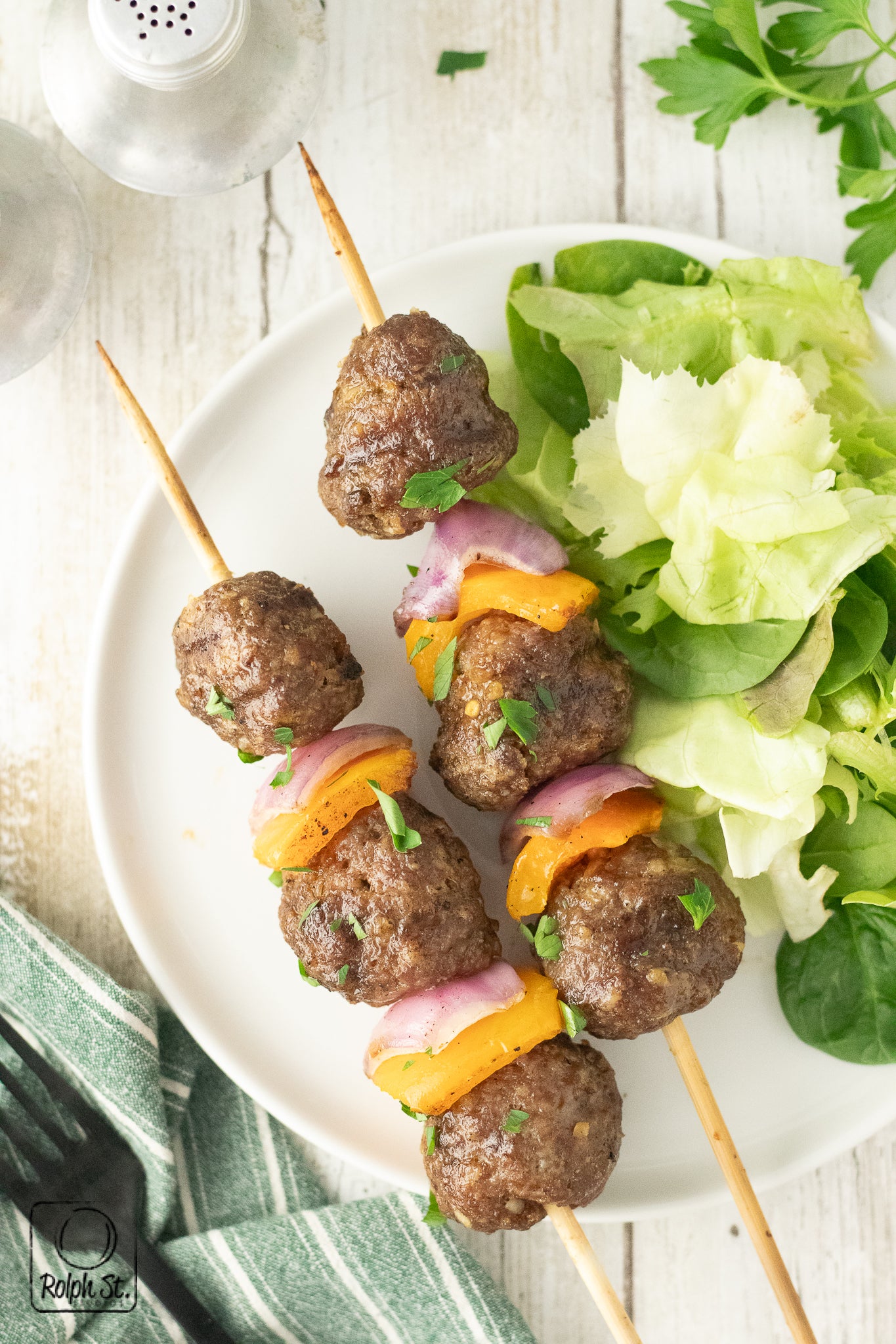 Exclusive Grilled Meatball Skewers