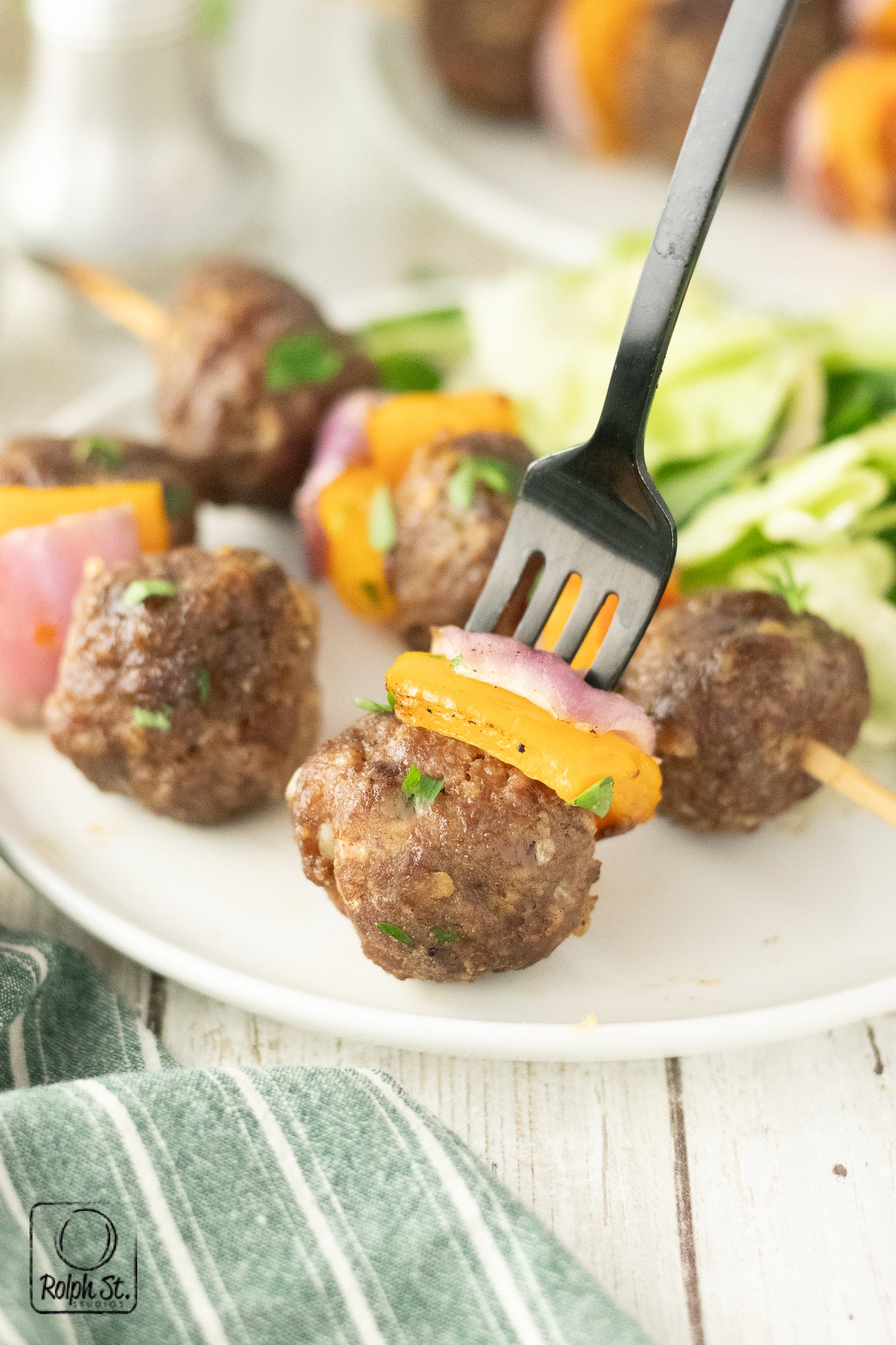 Exclusive Grilled Meatball Skewers