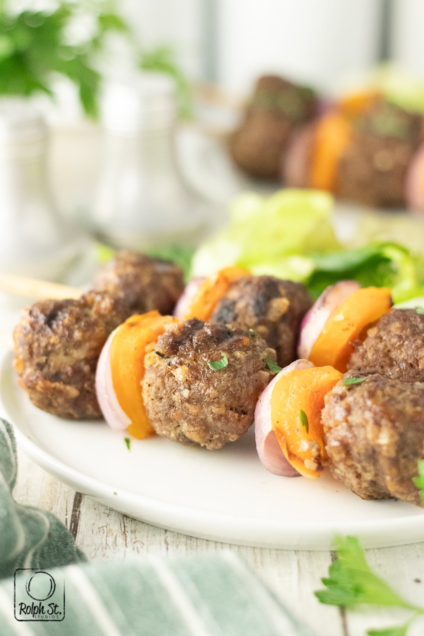 Exclusive Grilled Meatball Skewers