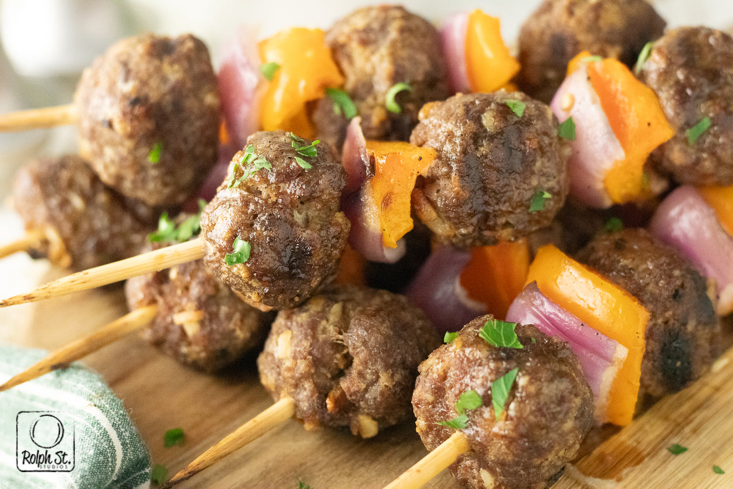Exclusive Grilled Meatball Skewers