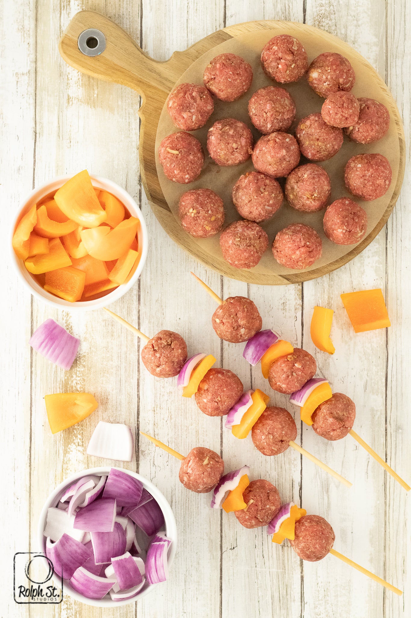 Exclusive Grilled Meatball Skewers