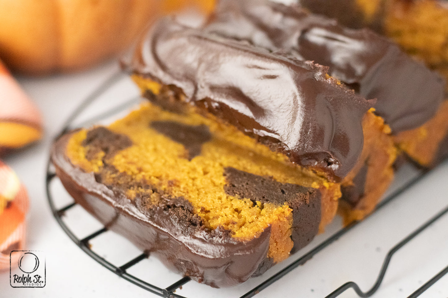 Exclusive Pumpkin Chocolate Marble Loaf