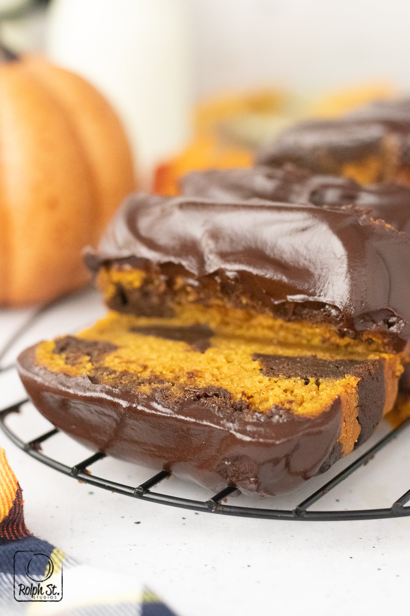 Exclusive Pumpkin Chocolate Marble Loaf