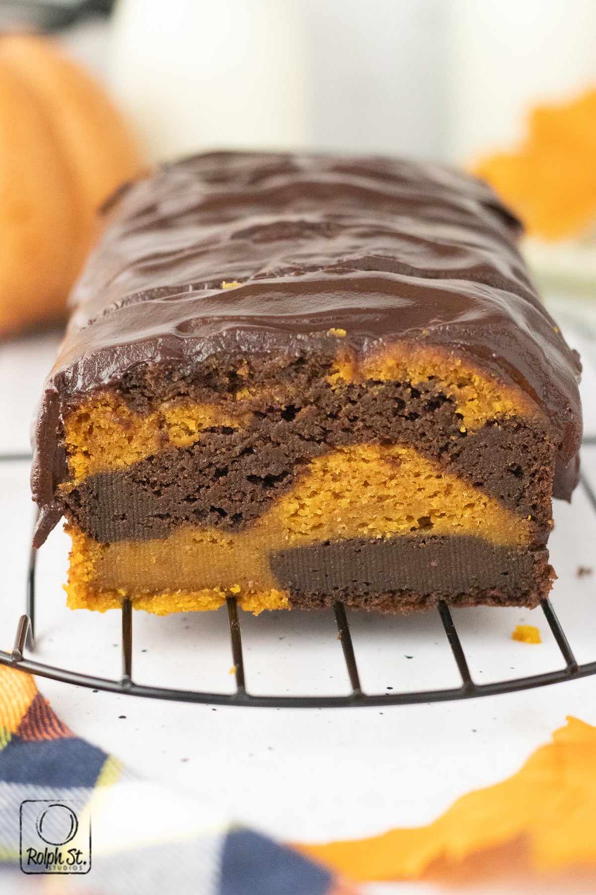 Exclusive Pumpkin Chocolate Marble Loaf