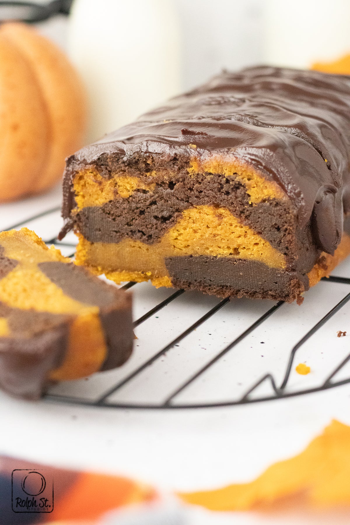 Exclusive Pumpkin Chocolate Marble Loaf