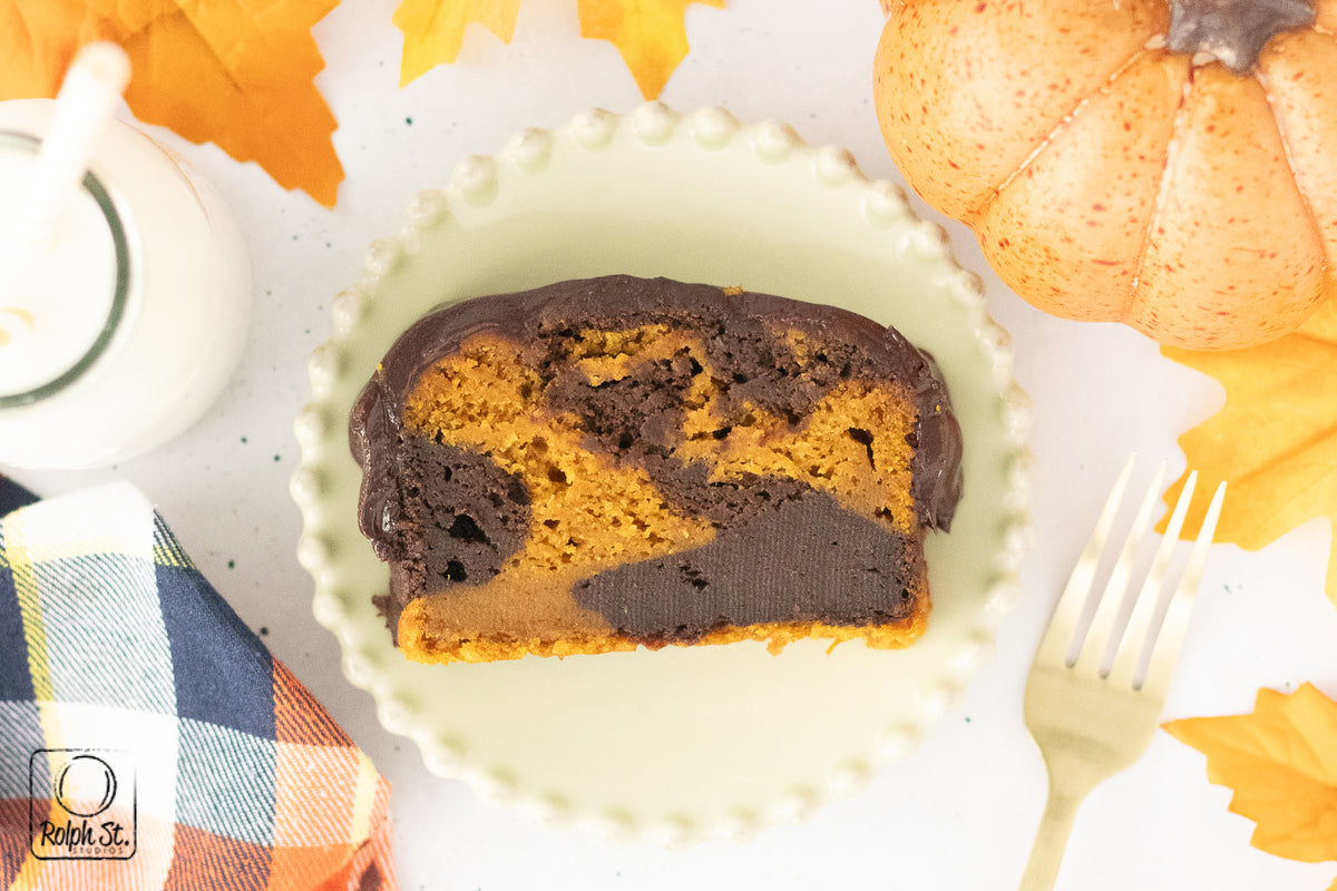 Exclusive Pumpkin Chocolate Marble Loaf