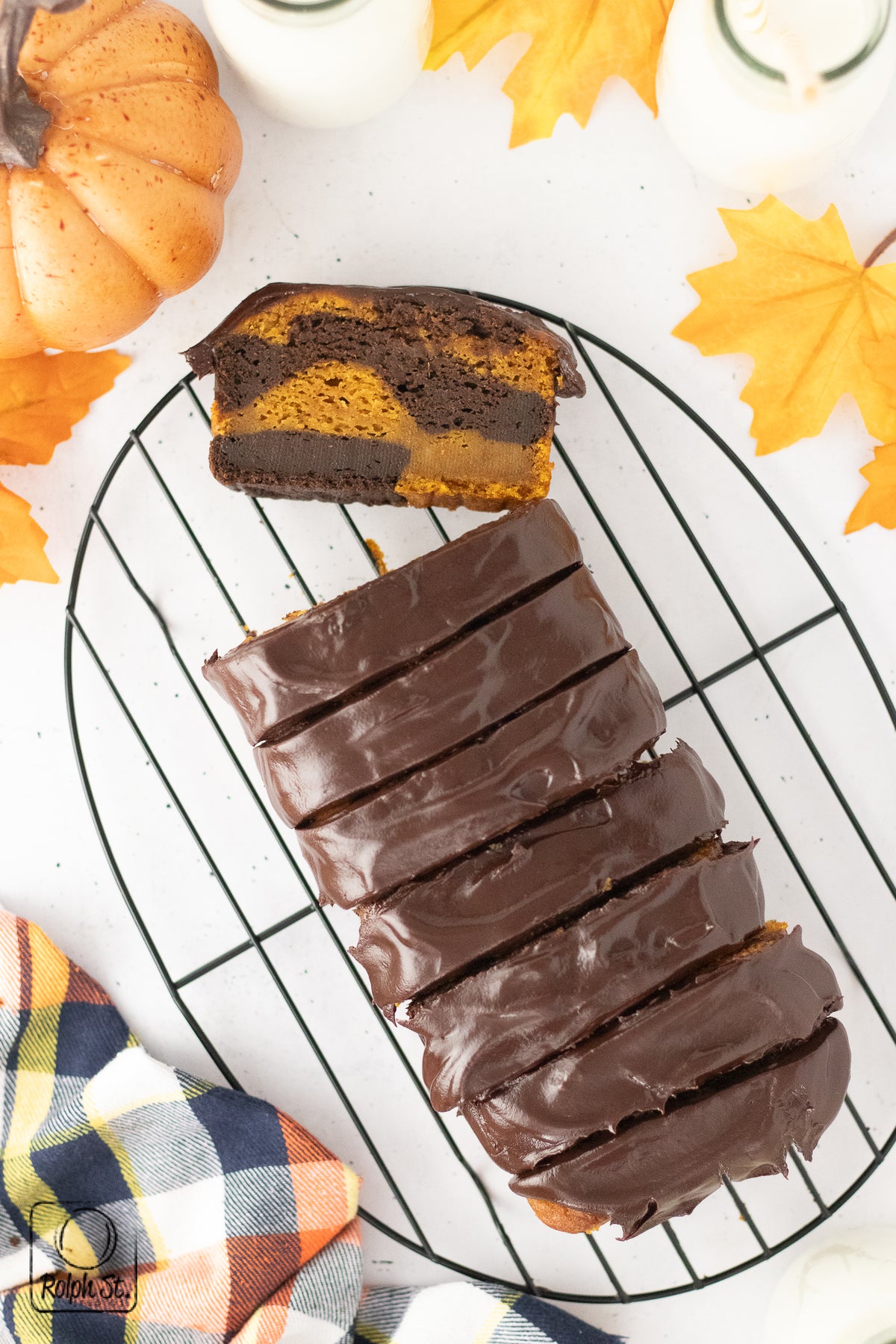 Exclusive Pumpkin Chocolate Marble Loaf