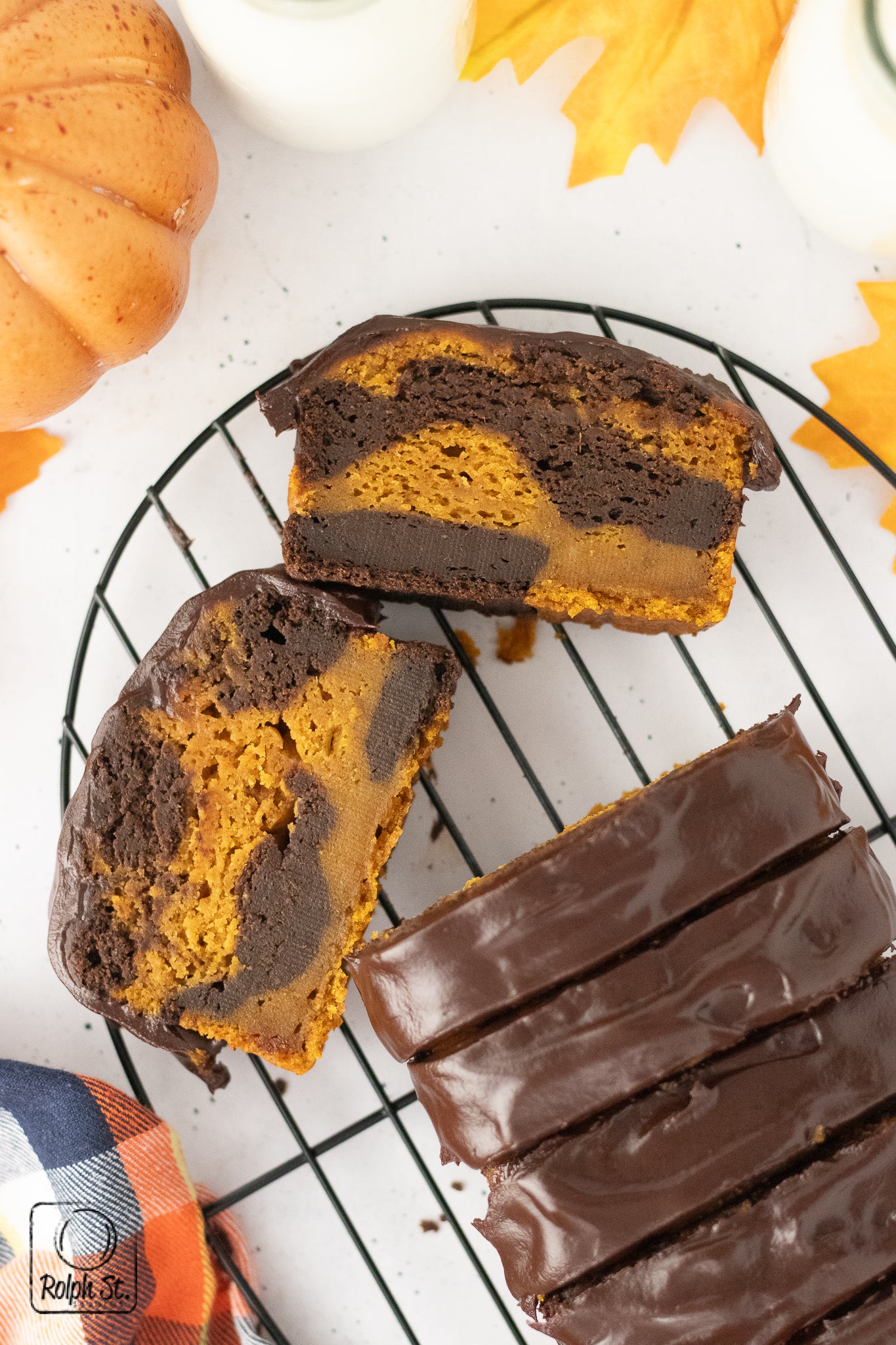 Exclusive Pumpkin Chocolate Marble Loaf