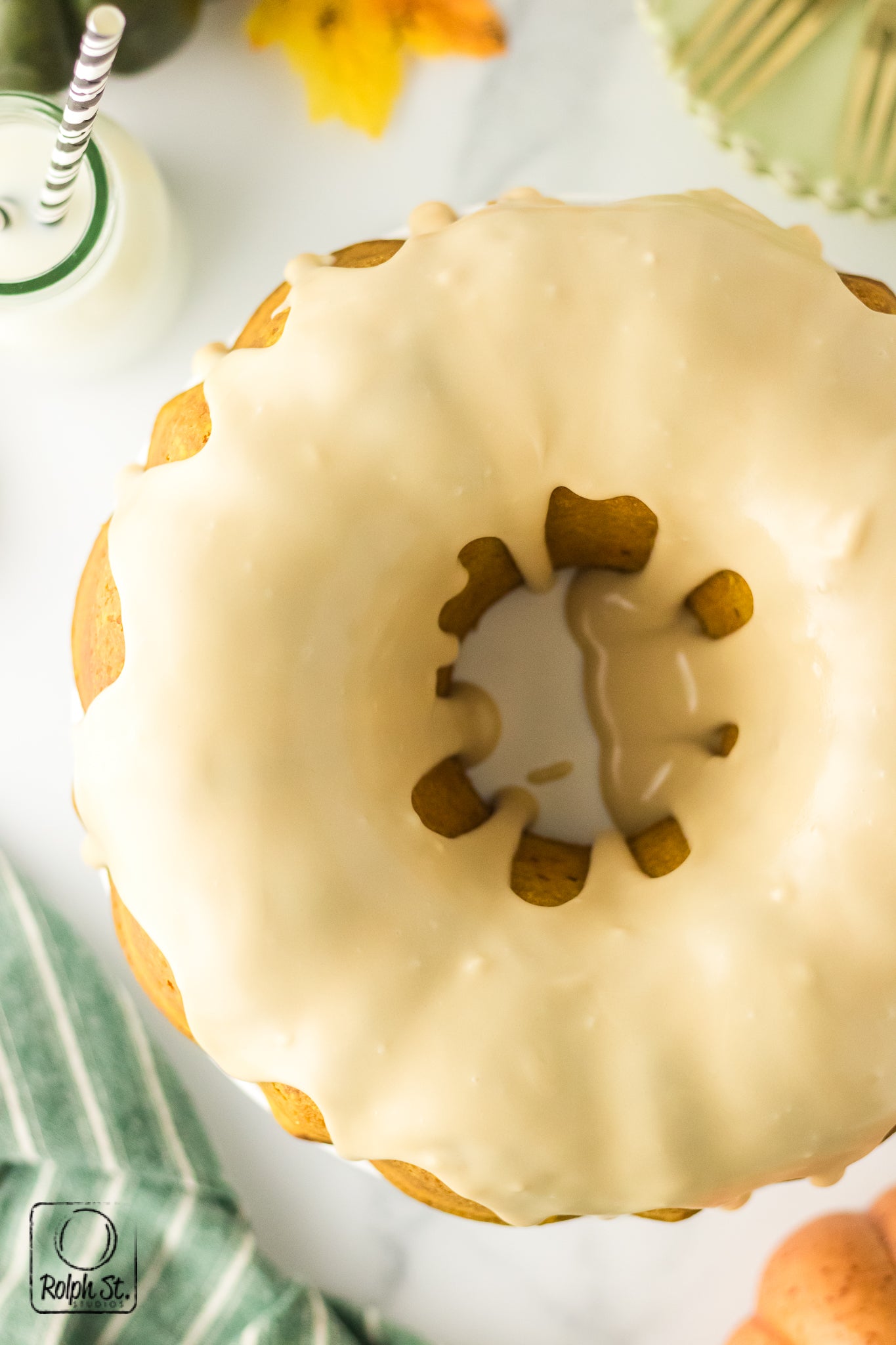 Exclusive Pumpkin Cheesecake Bundt Cake with Maple Glaze