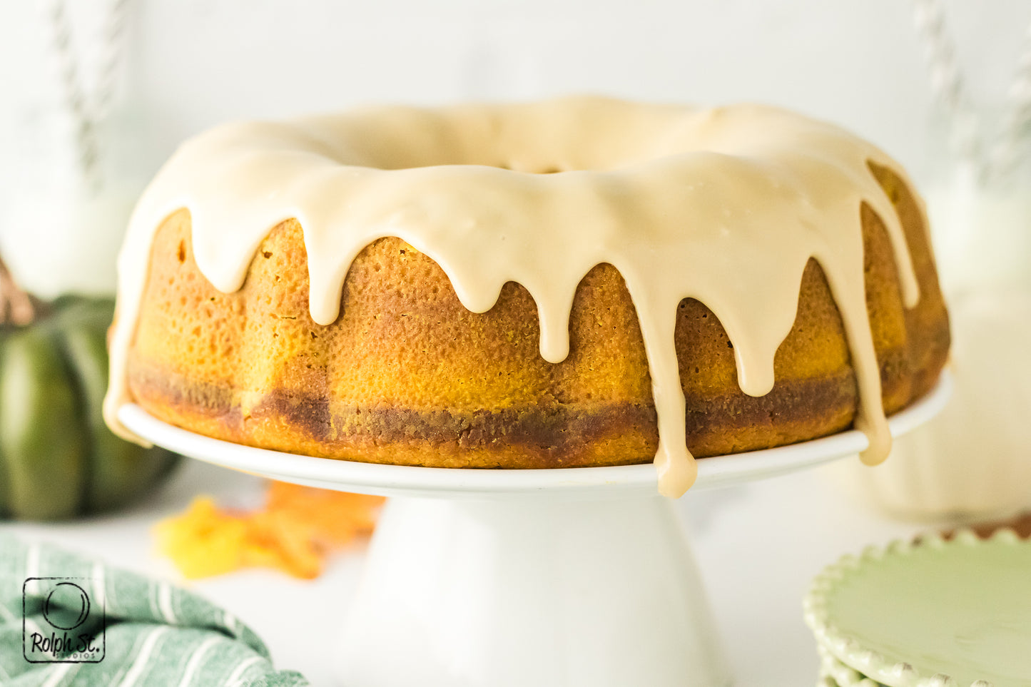 Exclusive Pumpkin Cheesecake Bundt Cake with Maple Glaze