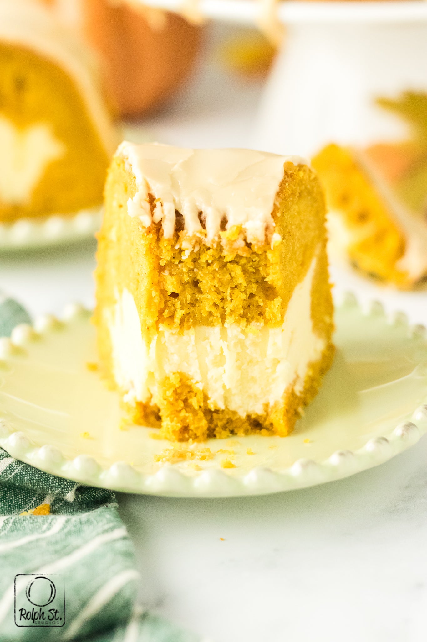 Exclusive Pumpkin Cheesecake Bundt Cake with Maple Glaze