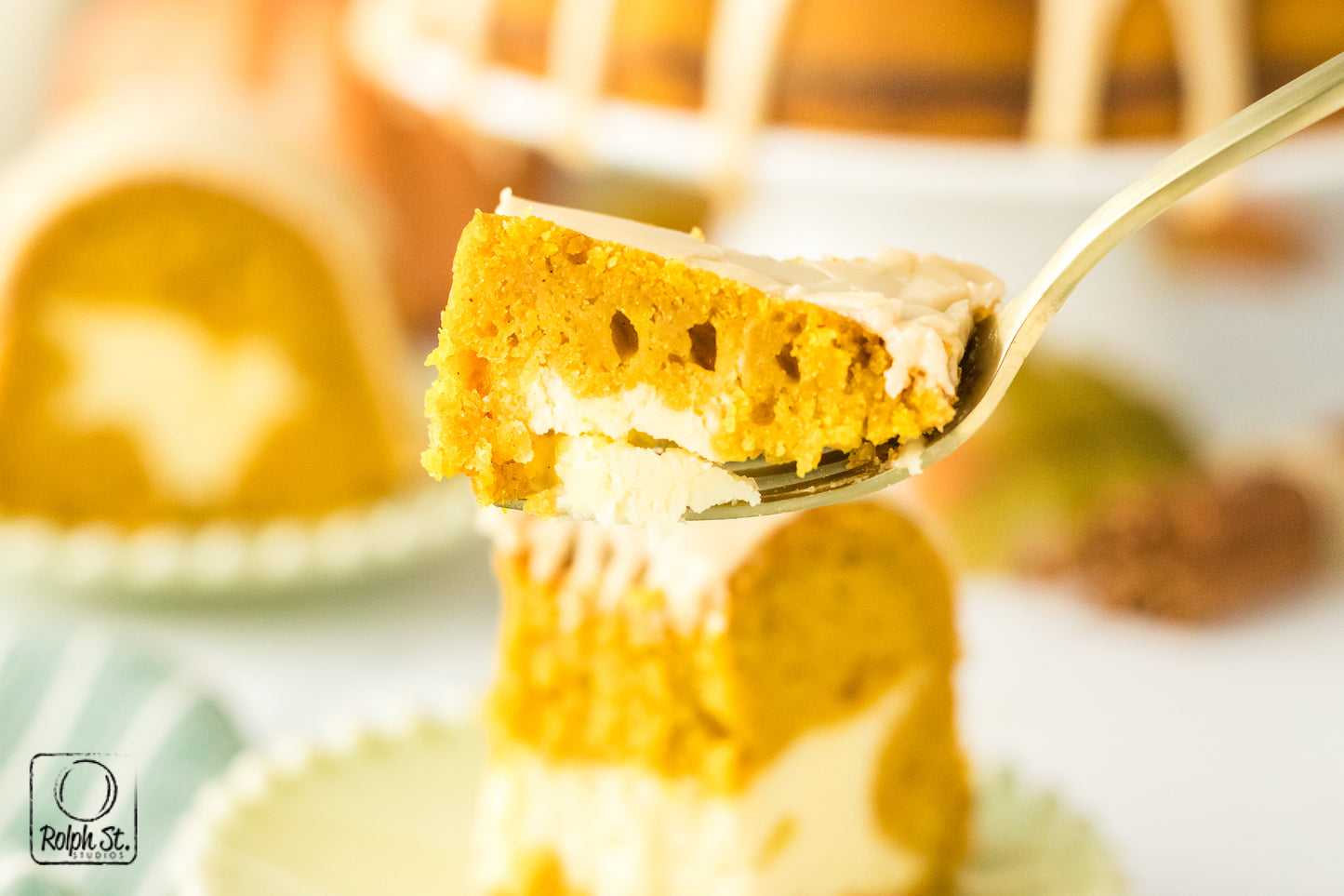 Exclusive Pumpkin Cheesecake Bundt Cake with Maple Glaze