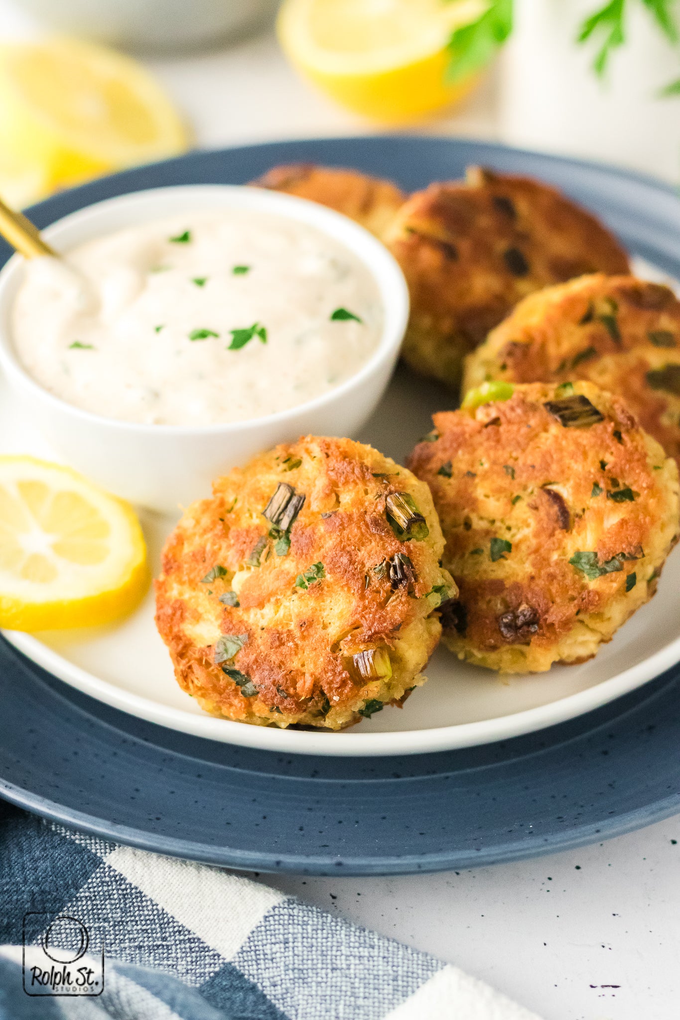 Exclusive Tuna Patties with Caper Dipping Sauce