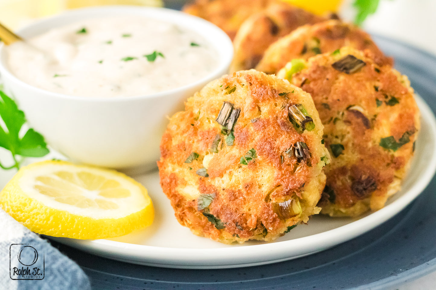 Exclusive Tuna Patties with Caper Dipping Sauce