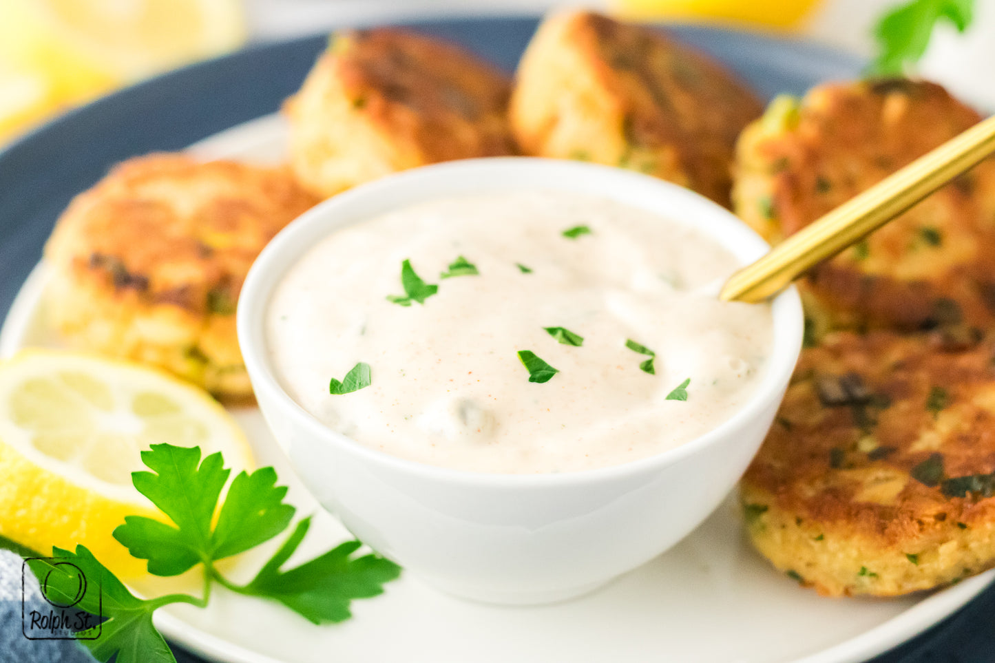 Exclusive Tuna Patties with Caper Dipping Sauce