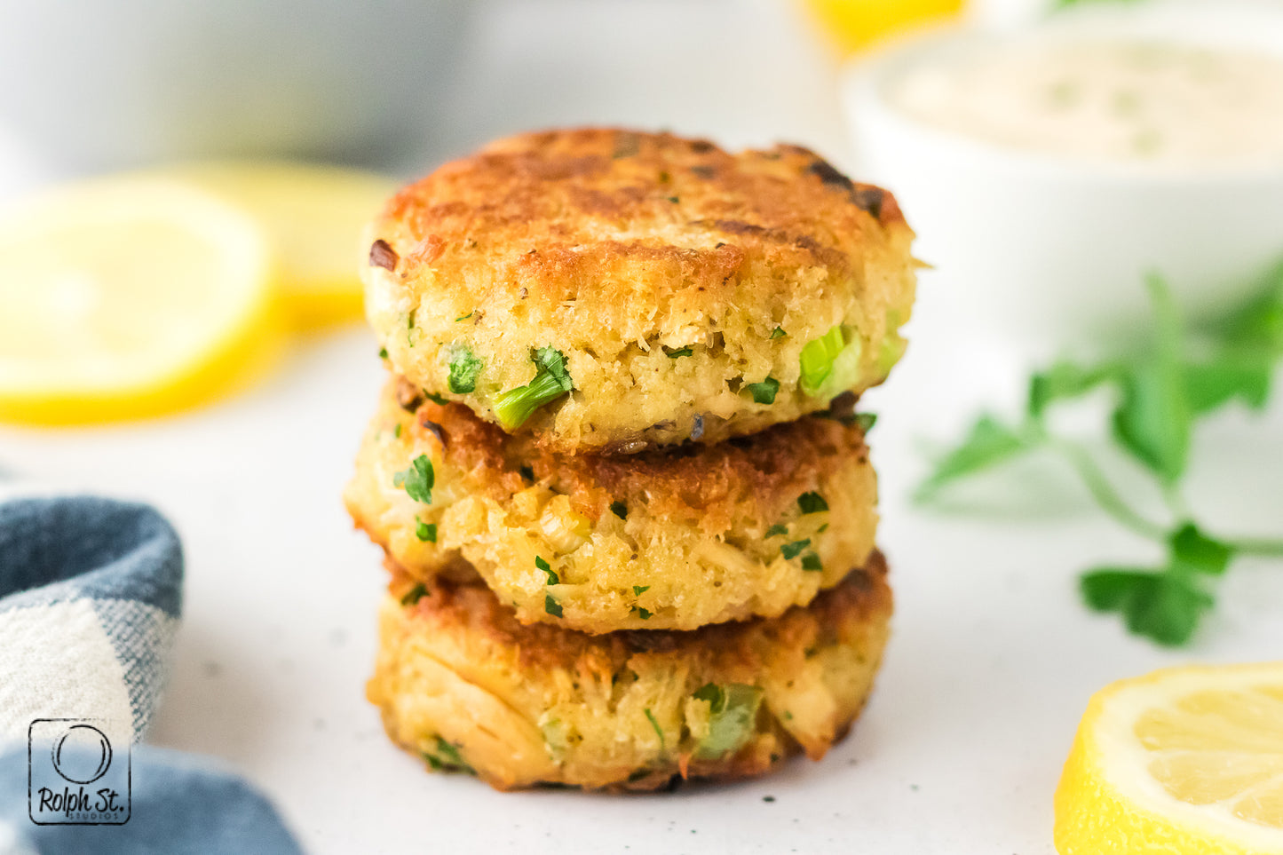 Exclusive Tuna Patties with Caper Dipping Sauce