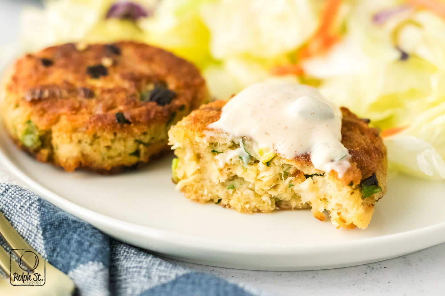 Exclusive Tuna Patties with Caper Dipping Sauce