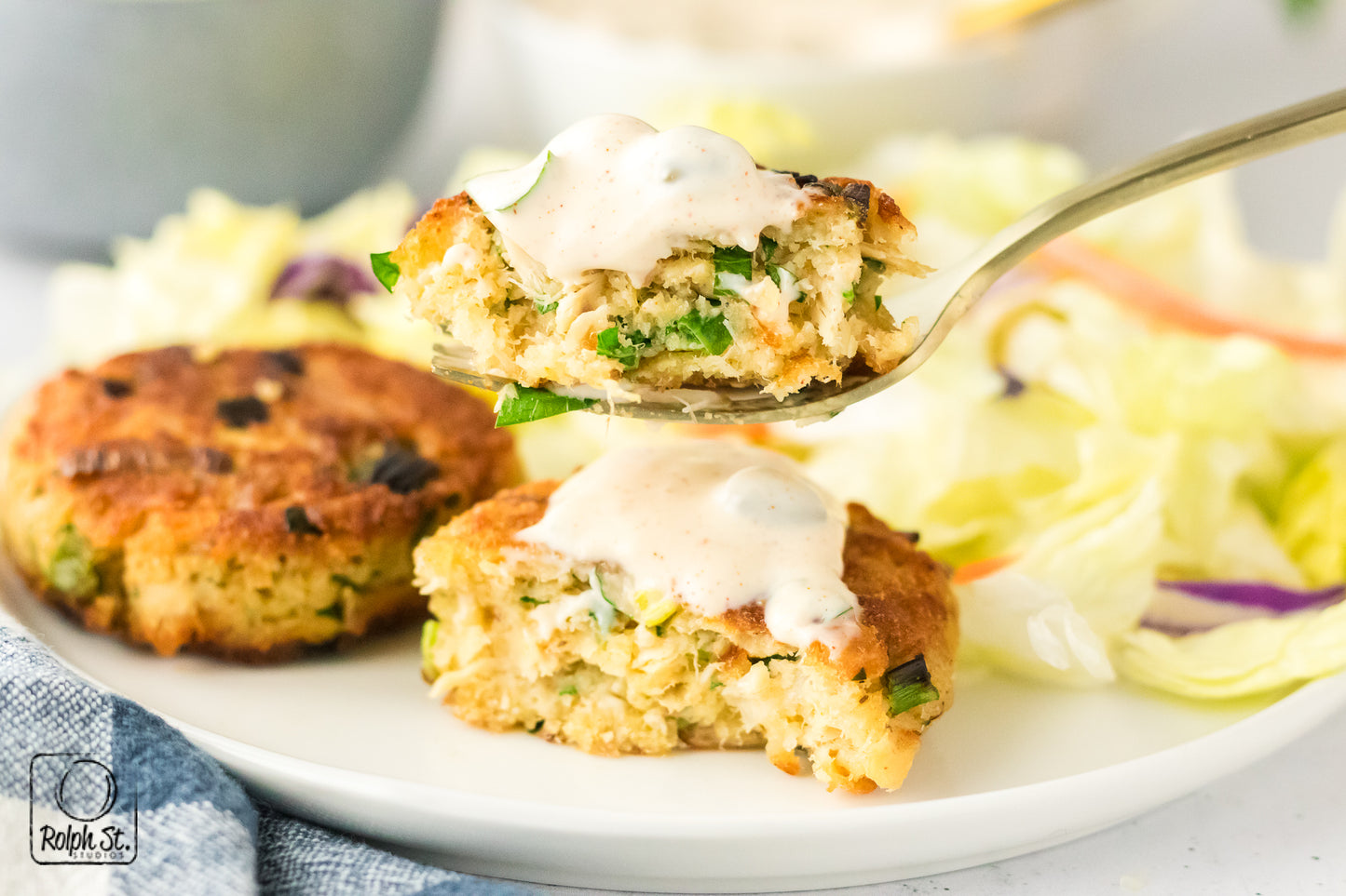 Exclusive Tuna Patties with Caper Dipping Sauce