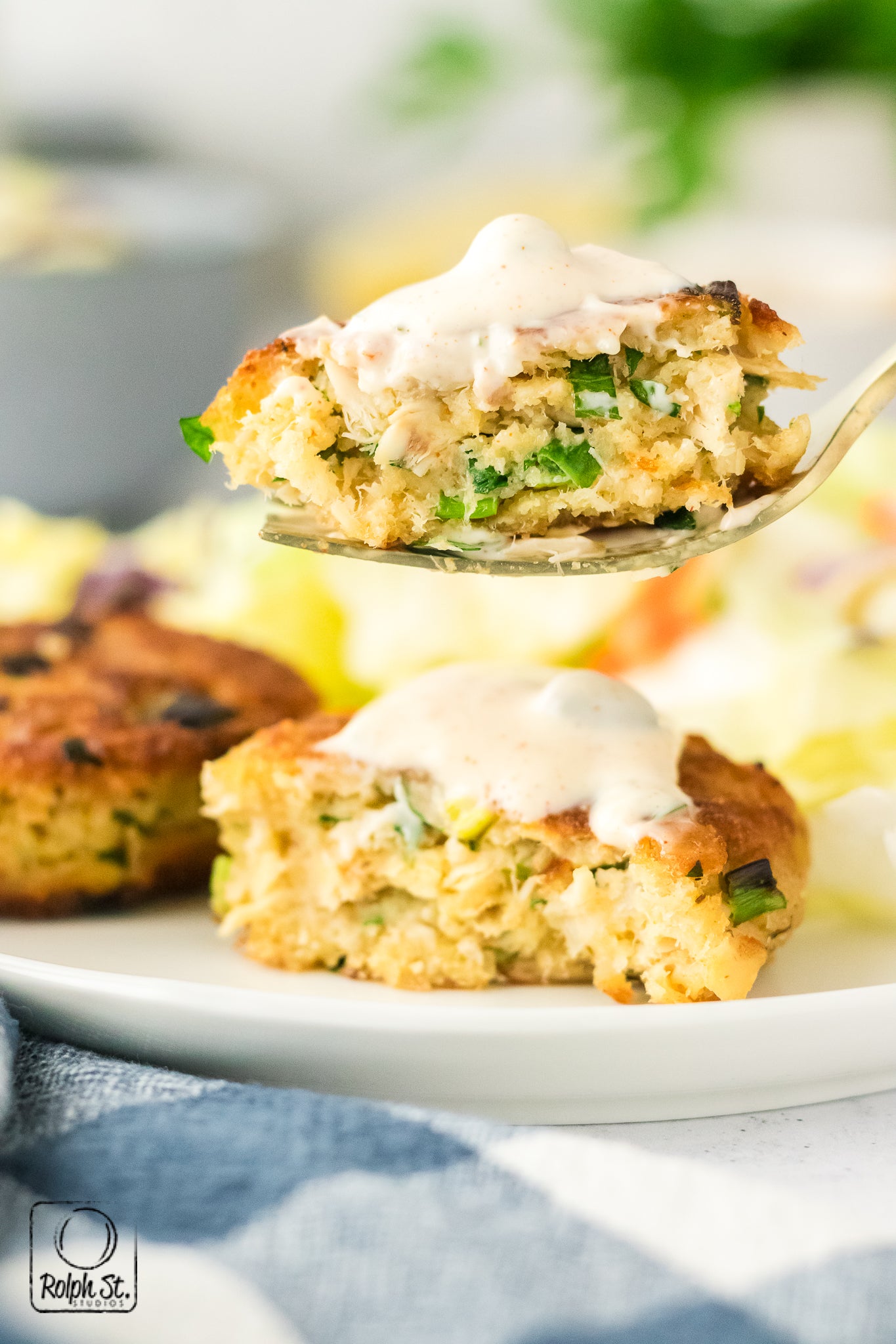 Exclusive Tuna Patties with Caper Dipping Sauce