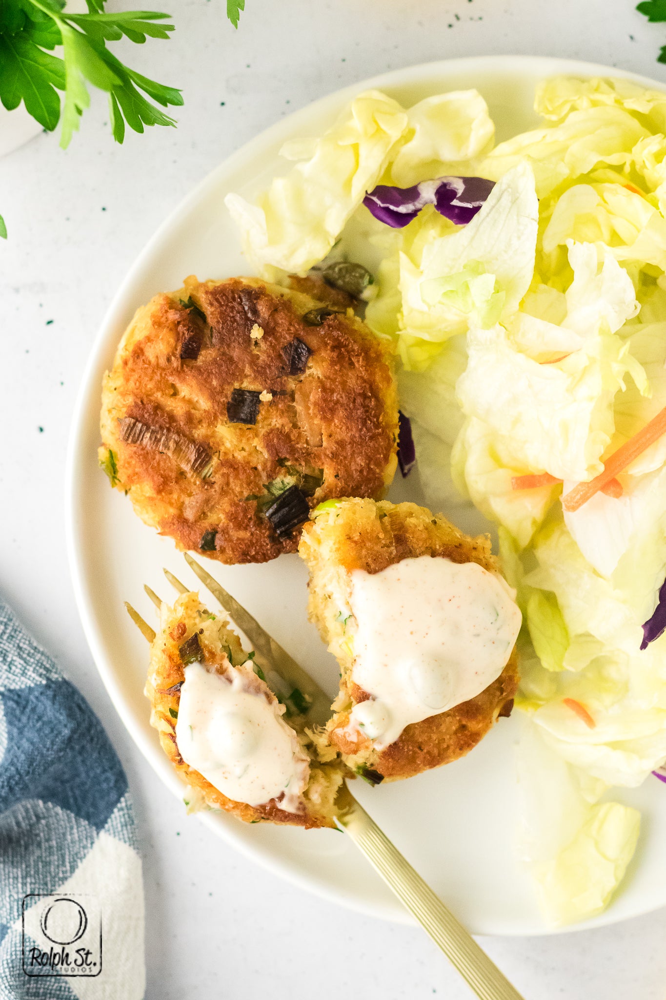 Exclusive Tuna Patties with Caper Dipping Sauce