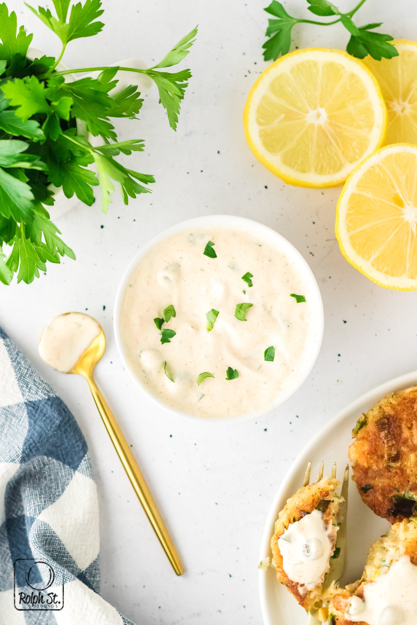 Exclusive Tuna Patties with Caper Dipping Sauce