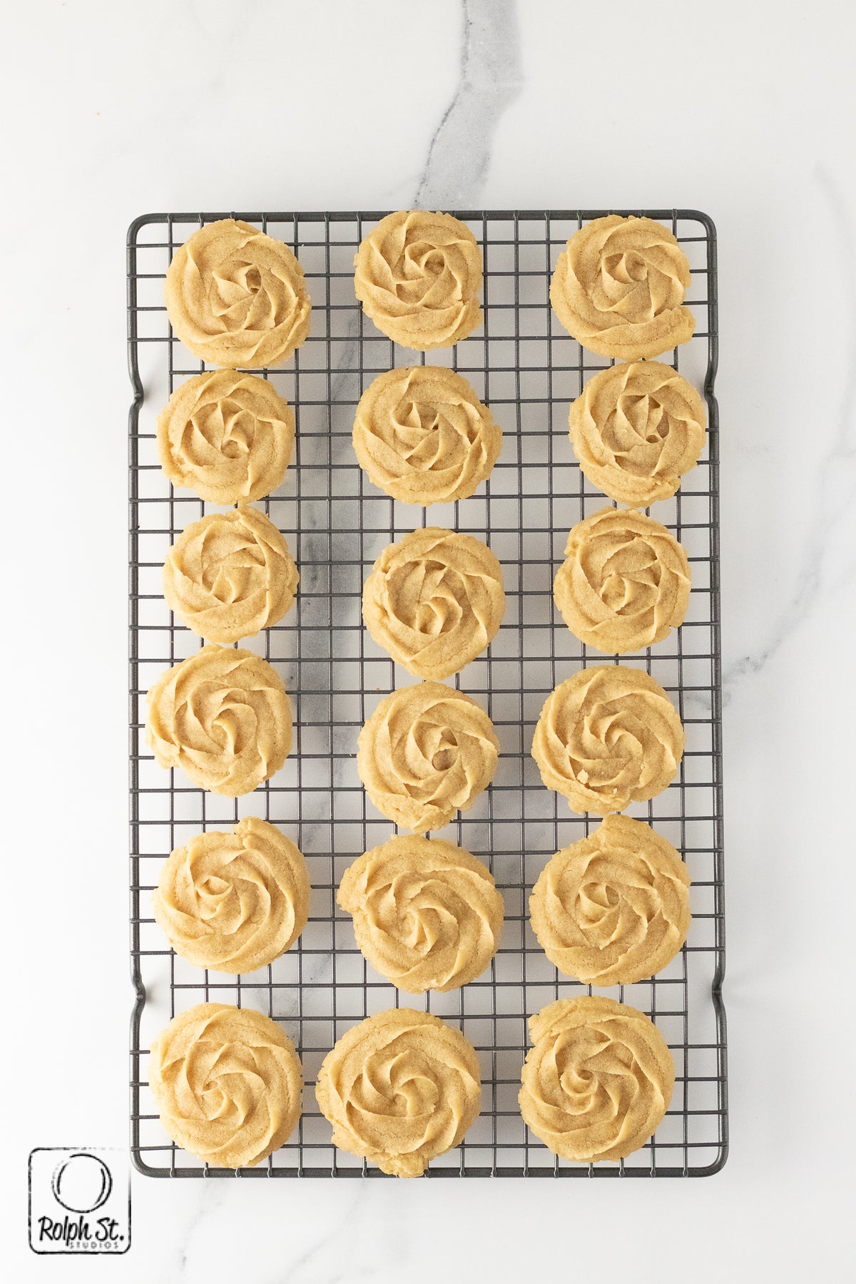 Recreation:  Shortbread Rosettes
