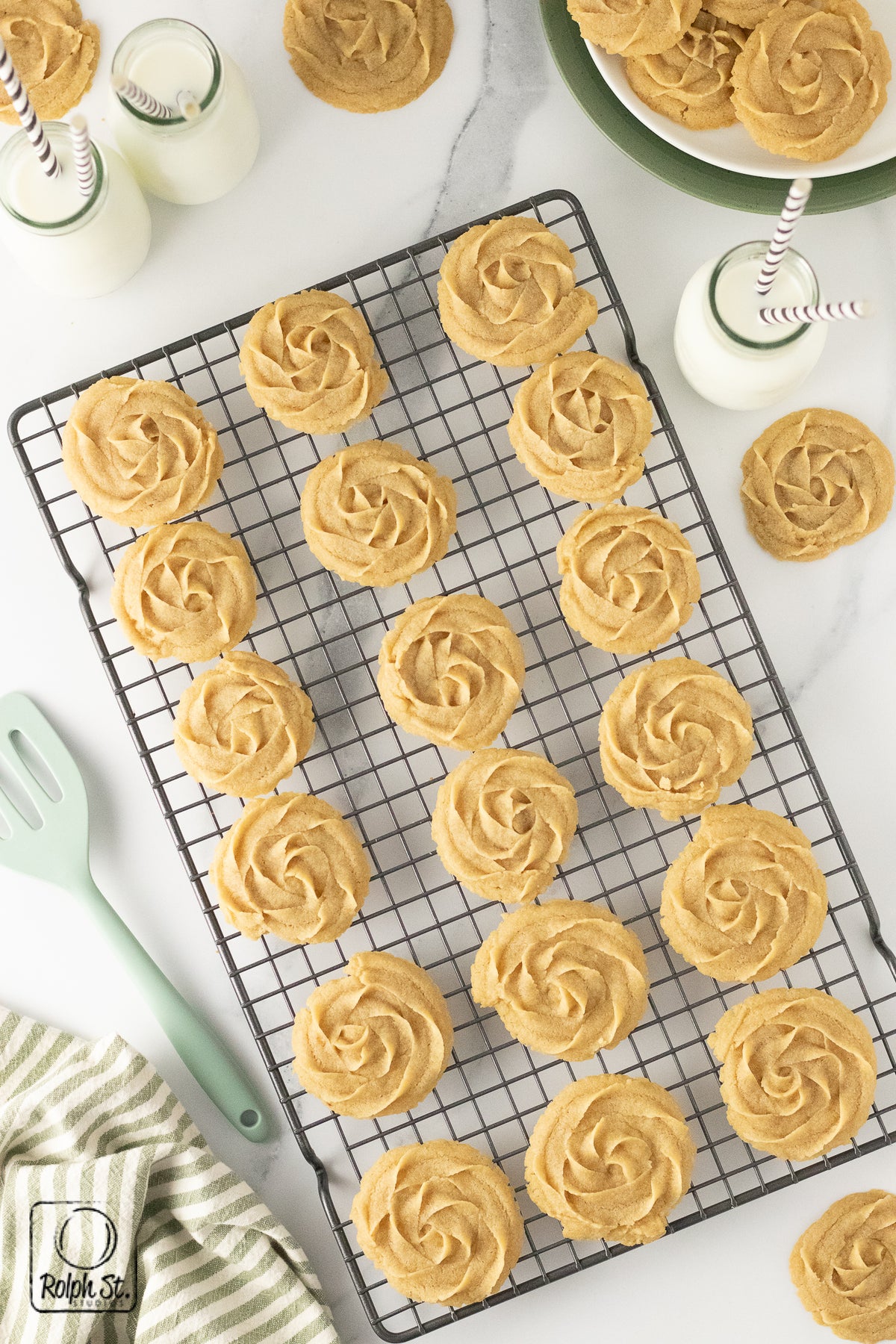 Recreation:  Shortbread Rosettes