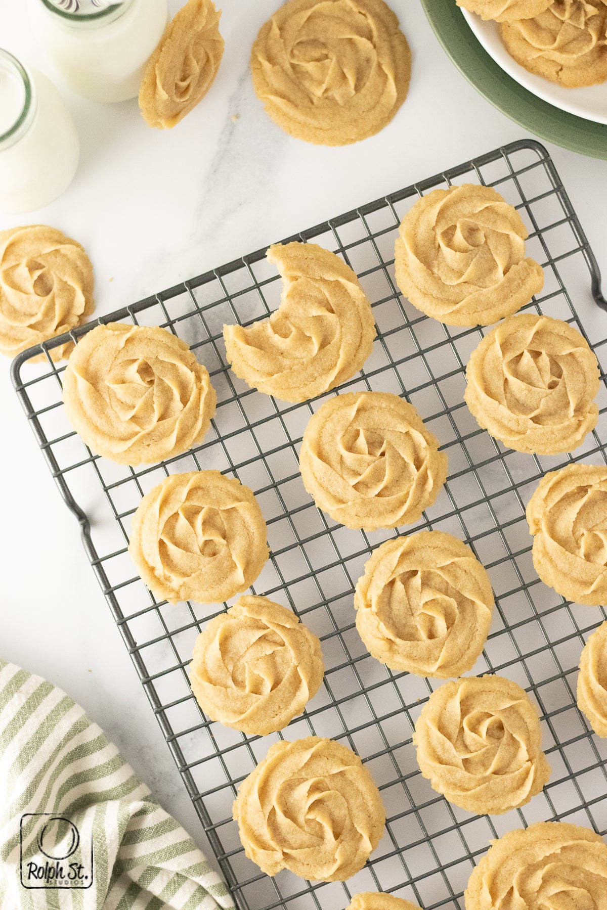 Recreation:  Shortbread Rosettes